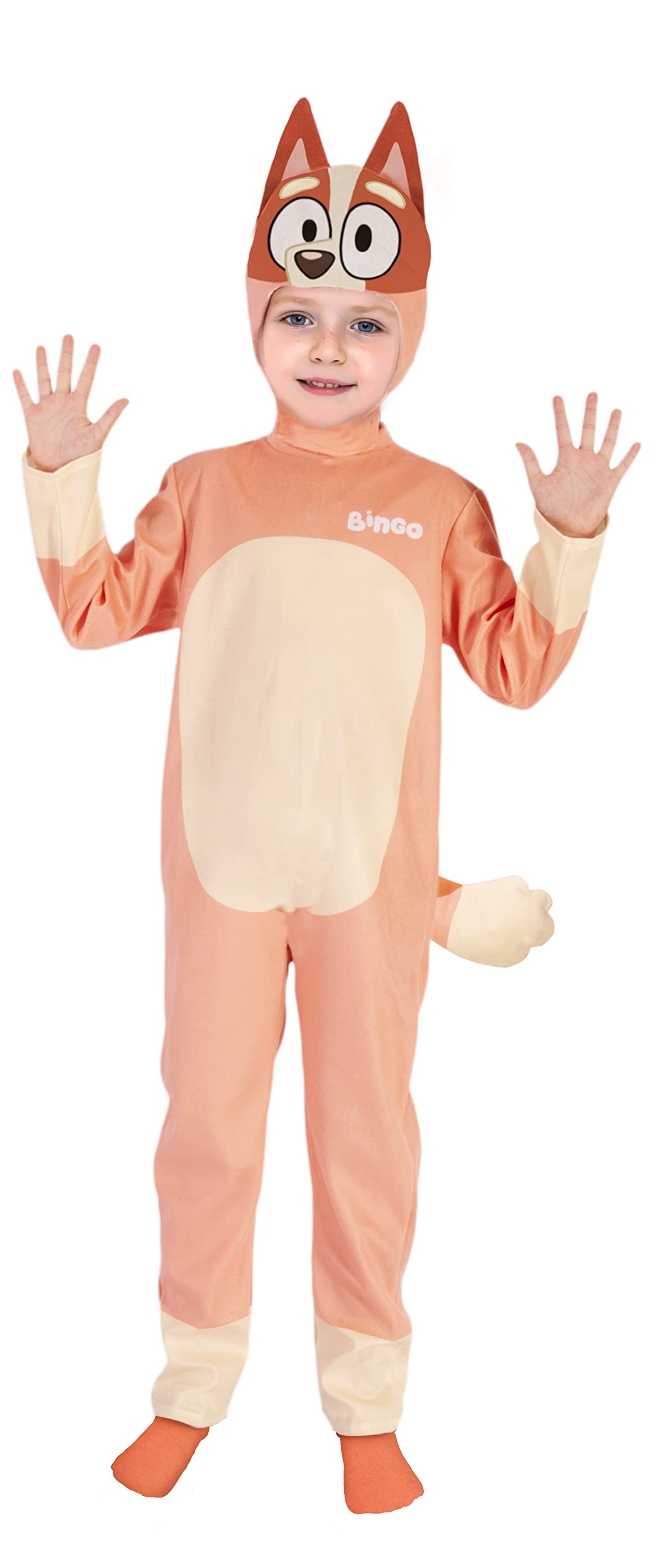 Bingo dog doggie onesie plush boy unisex costume disguise official Bluey BBC (Size 3-4 years)