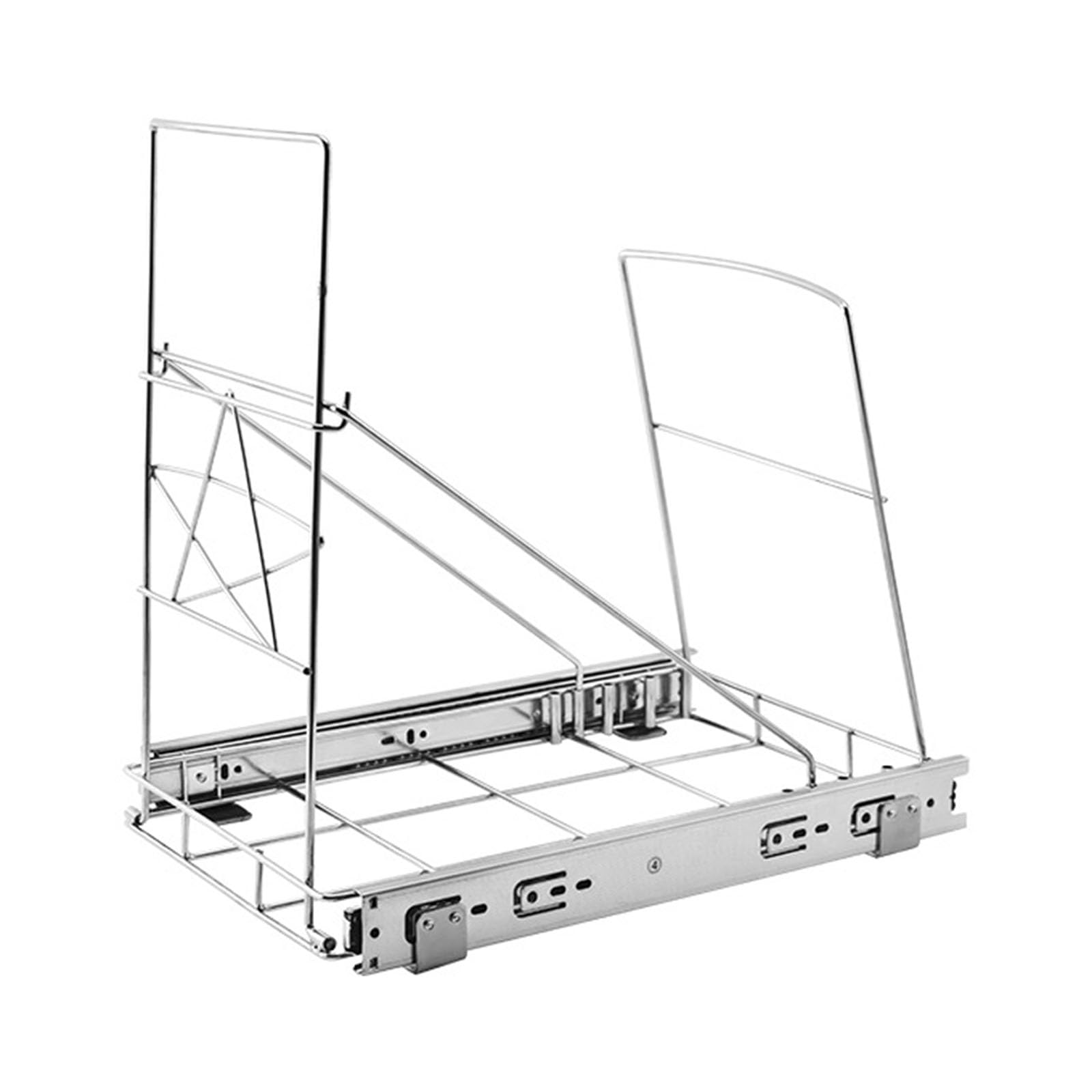 Sbshiouu Wjx Pull Out Trash Can Rack Adjustable Cabinet Garbage Can Organizers For Kitchen Cabinets Ensures Smooth Quiet Glides Under Sink Trash Rack Slide Roll Out Kitchen