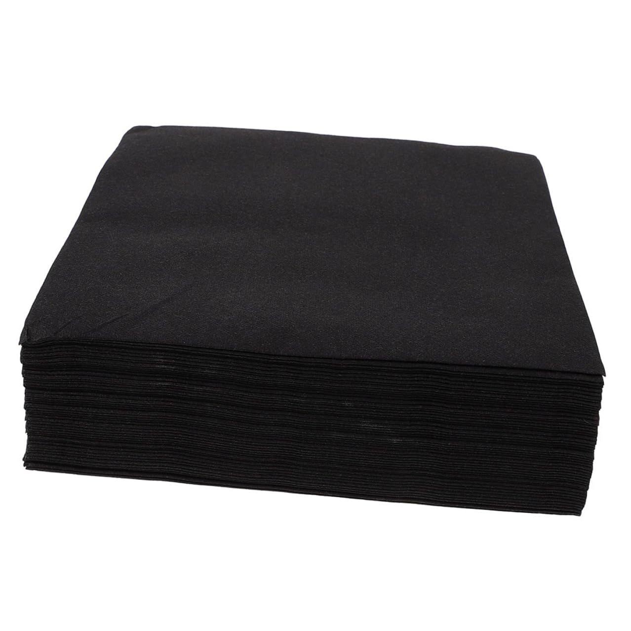 Serviettes de table papier noires jetables lot de 100 pour vos repas