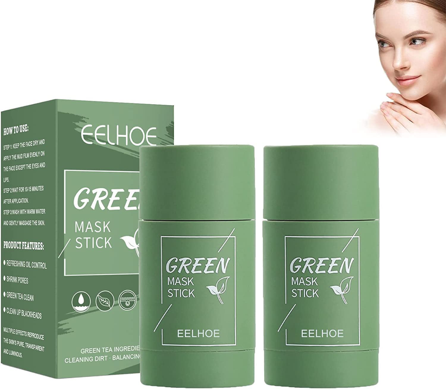 Buy Eelhoe Poreless Deep Cleanse Stick, Eelhoe Stick, Eelhoe Green Tea