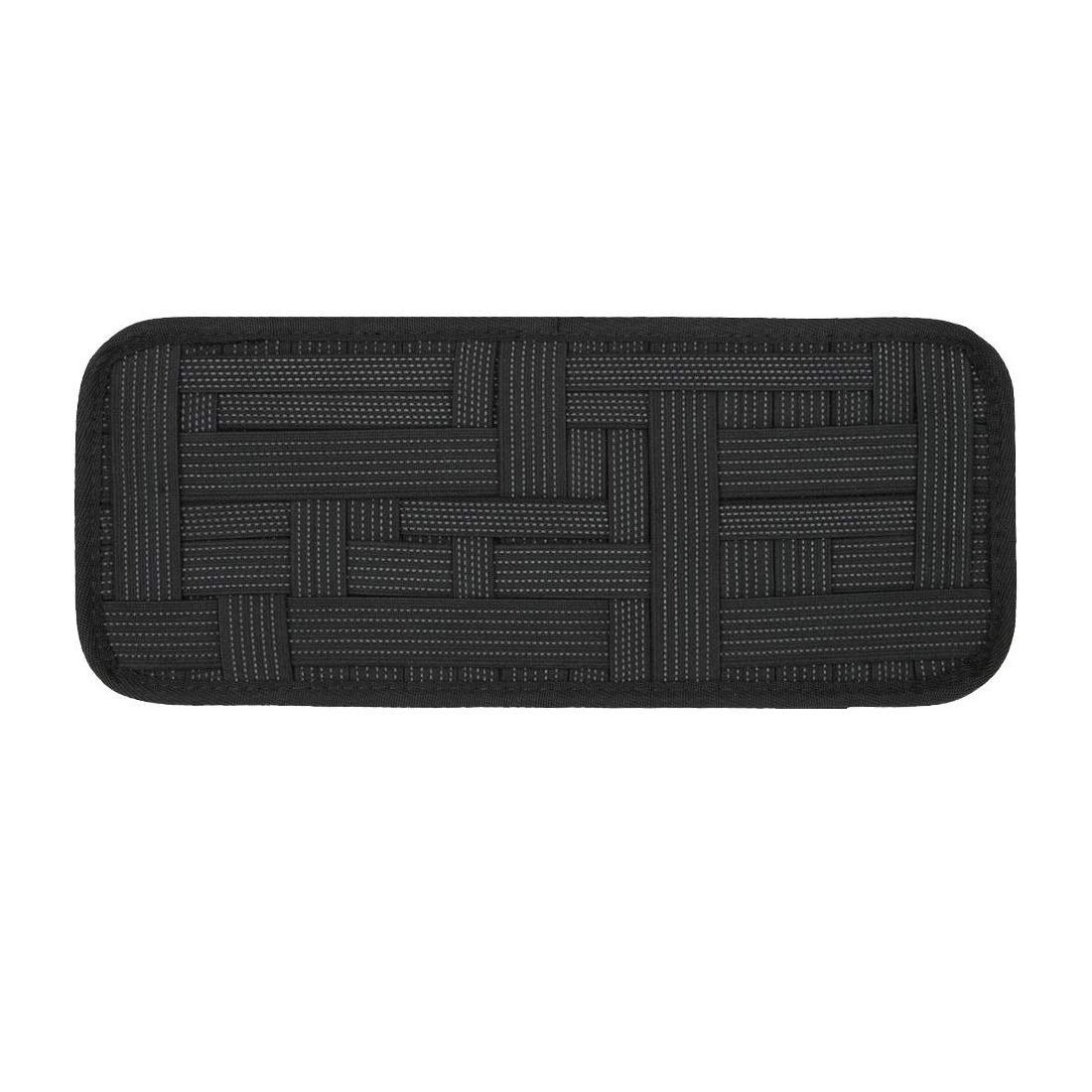 SYGA Cable Organizer Sheet, Criss-Crossing Grid Travel Gadgets Management Case for Hard Drive/Power Bank/Charging Cords Organizer Board-image-1