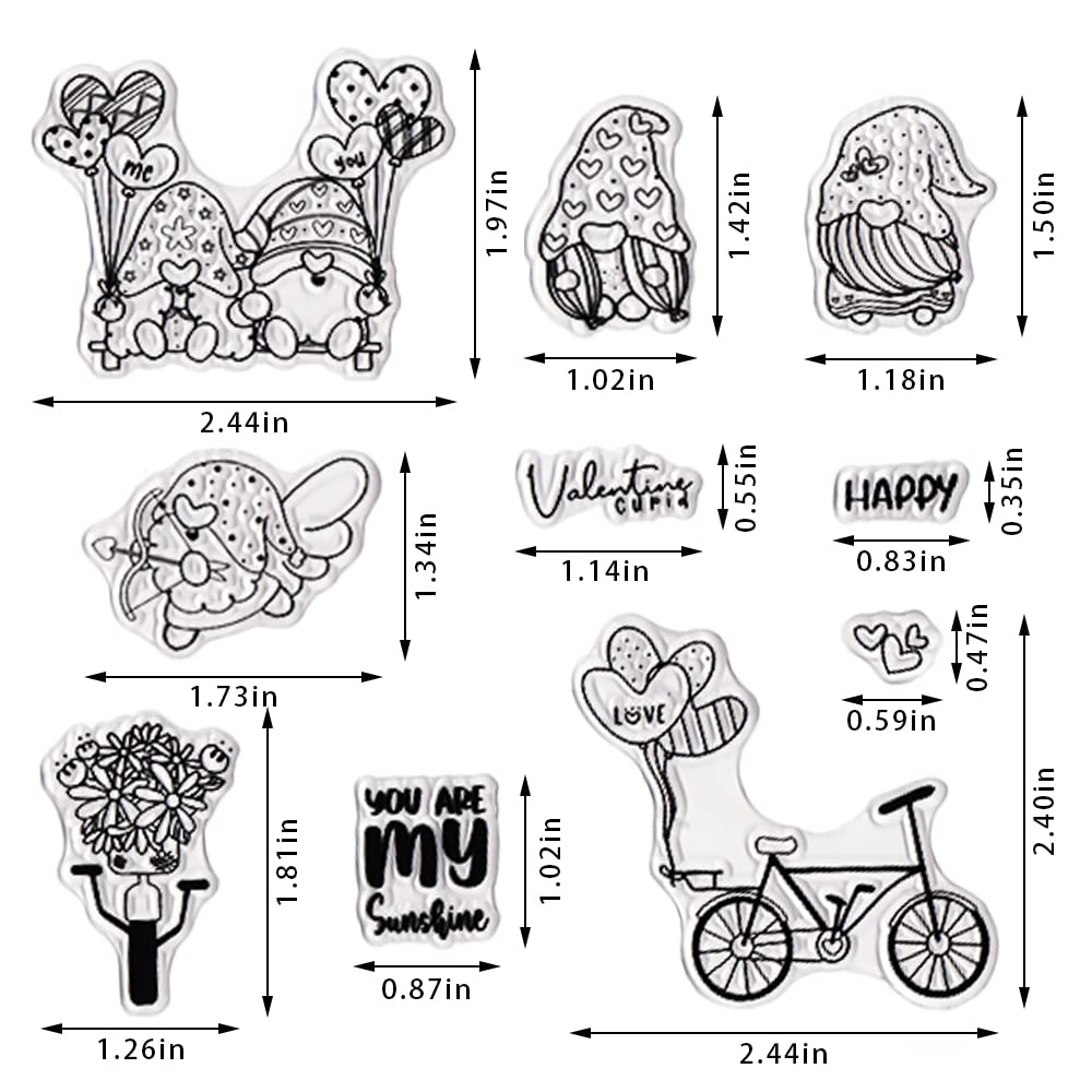 INFUNLY Tampons Transparents Pour La Fabrication De Cartes De Noël, La