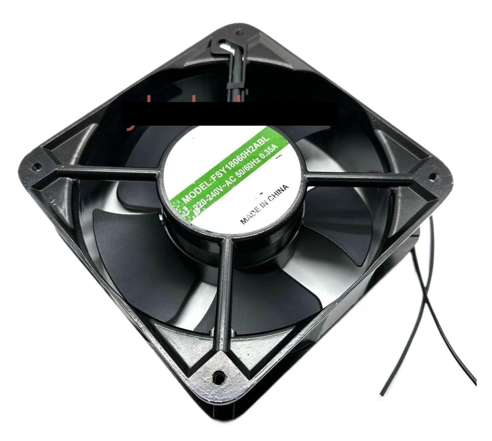 YMUGUEGH FSY18060H2ABL Cooling Fan AC 240V 0.35A 180x180x60mm 2-Wire