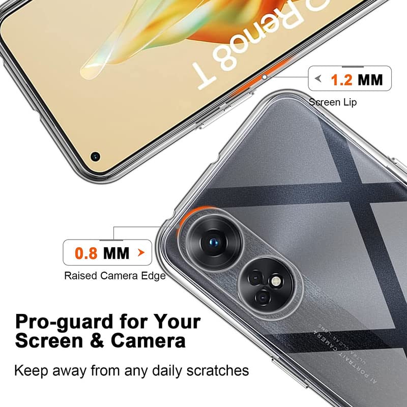 Image of Solid Hard PC Shock Proof Hybrid Edge to Edge Bumper Transparent Back Cover for Oppo CPH2505
