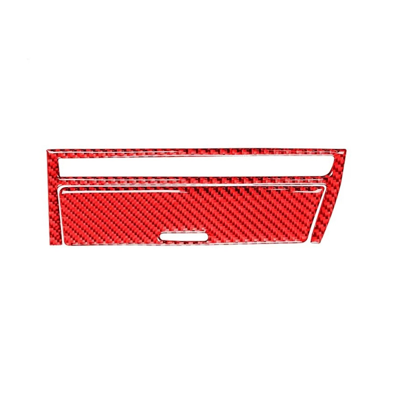for BMW for 3 Series for E46 1999-2004 Carbon Fiber Interior Car Transmission Shift Panel Trim Cover Sticker Interior Trim Cover Panel(Red RHD)