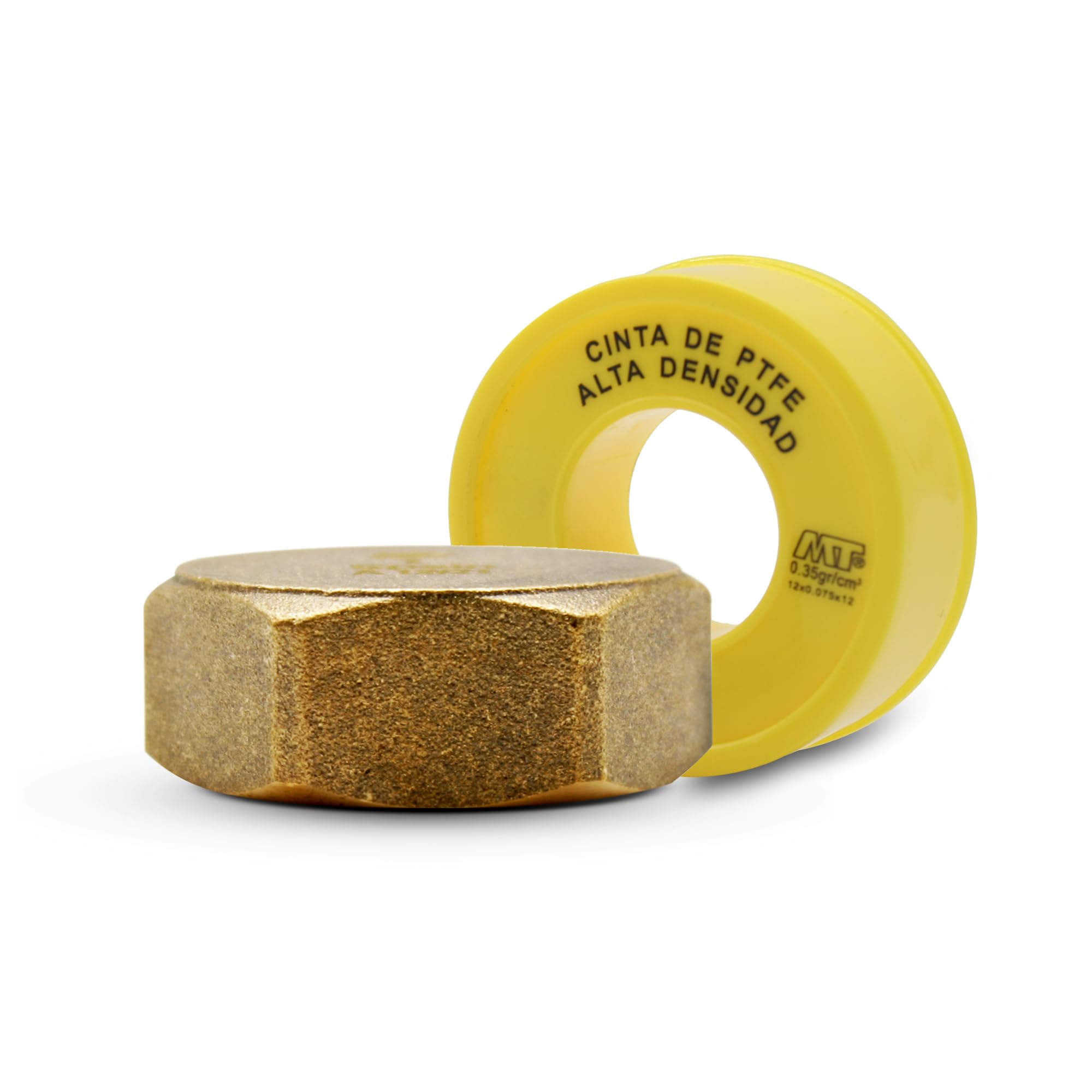 DOJA Barcelona Female Brass Pipe Plug - Brass Blind Cap, Hex Blanking Nut - 1” - Internal Threaded Female Stop Fitting Radiator End Cap for Sink Waste, Carbonated Water, Garden Tap Plumbing