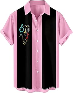 para Hombre con Camisa de Botones para Hombre, Camisa de Bloques de Colores, Solapa Rabattu, Negro, Blanco, Negro, Gris, Azul, Camisa de manga corta Camisetas para Hombres con