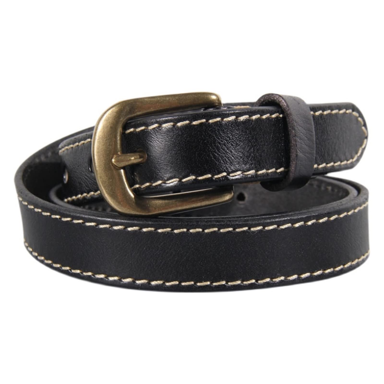 ZZSRJ Ceinture for Femme avec Boucle ardillon en Laiton massifSangle de Robe for Ceinture de Jean (Belt Length : 100cm, Color : Black)