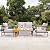 Greesum 4 Piece Furniture Patio Lounge Conversation Set Solid Wood Armrest & Table Top Anti-Drop Thick Waterproof Cushion, Onesize, Light Beige