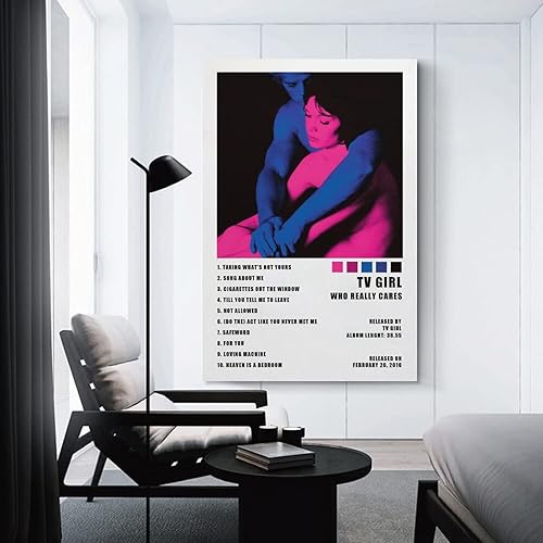 Miniatura 3 de Pósteres de Tv Girl Who Really Cares, pósteres de portada de álbum, póster de arte de pared y arte de pared, póster moderno de decoración de