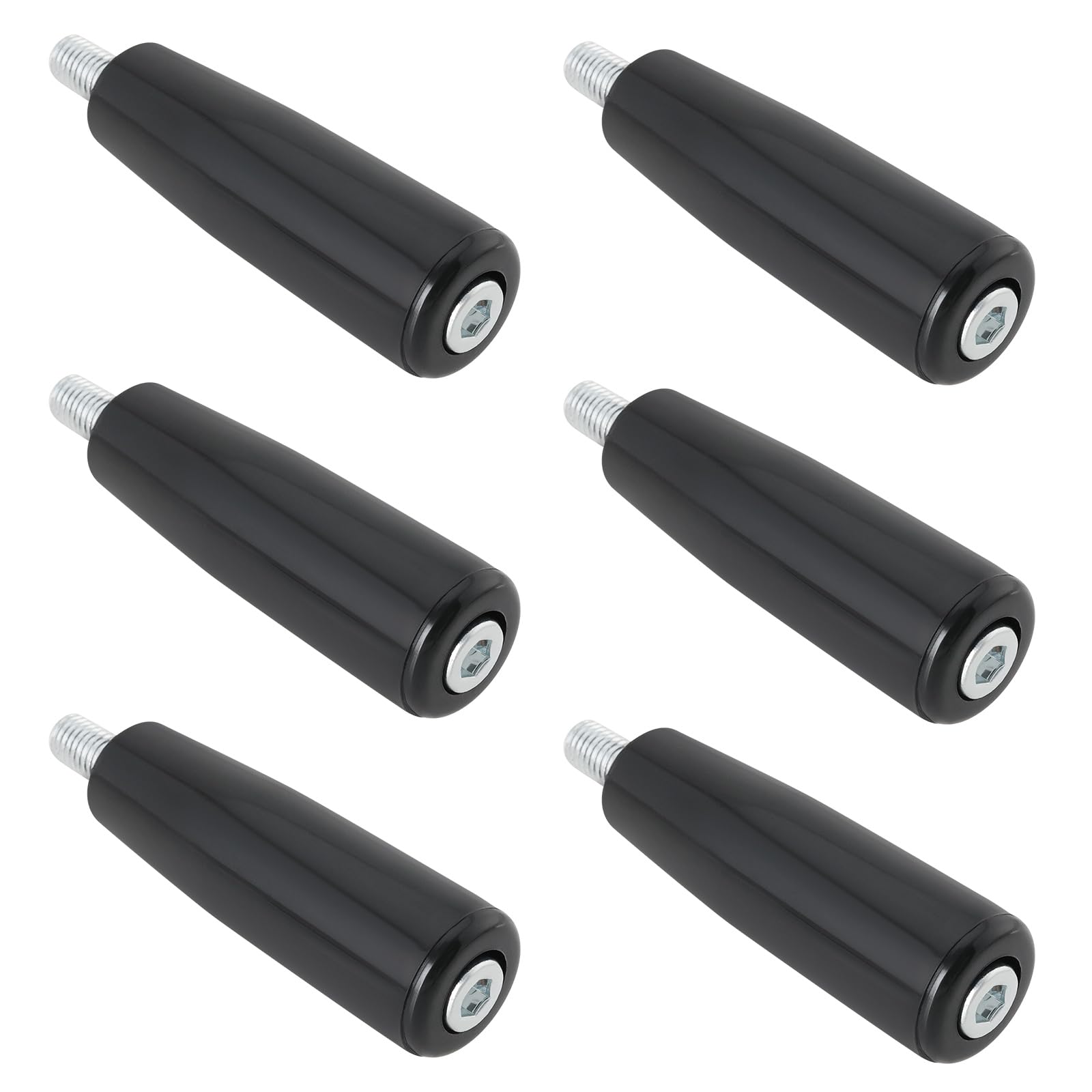Be In Your Mind 6pcs M10 Revolving Handles Crank Handles M10x18mm Nylon Handle Grip Crank Handle for Woodworking Machine Milling Machine Lathe Machine