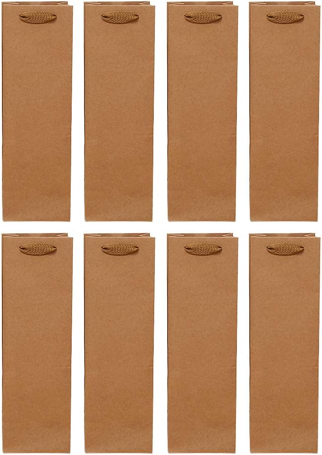 VORCOOL 24 x Kraft Paper Wine Storage Bag Reusable Wine Bottles Whisky