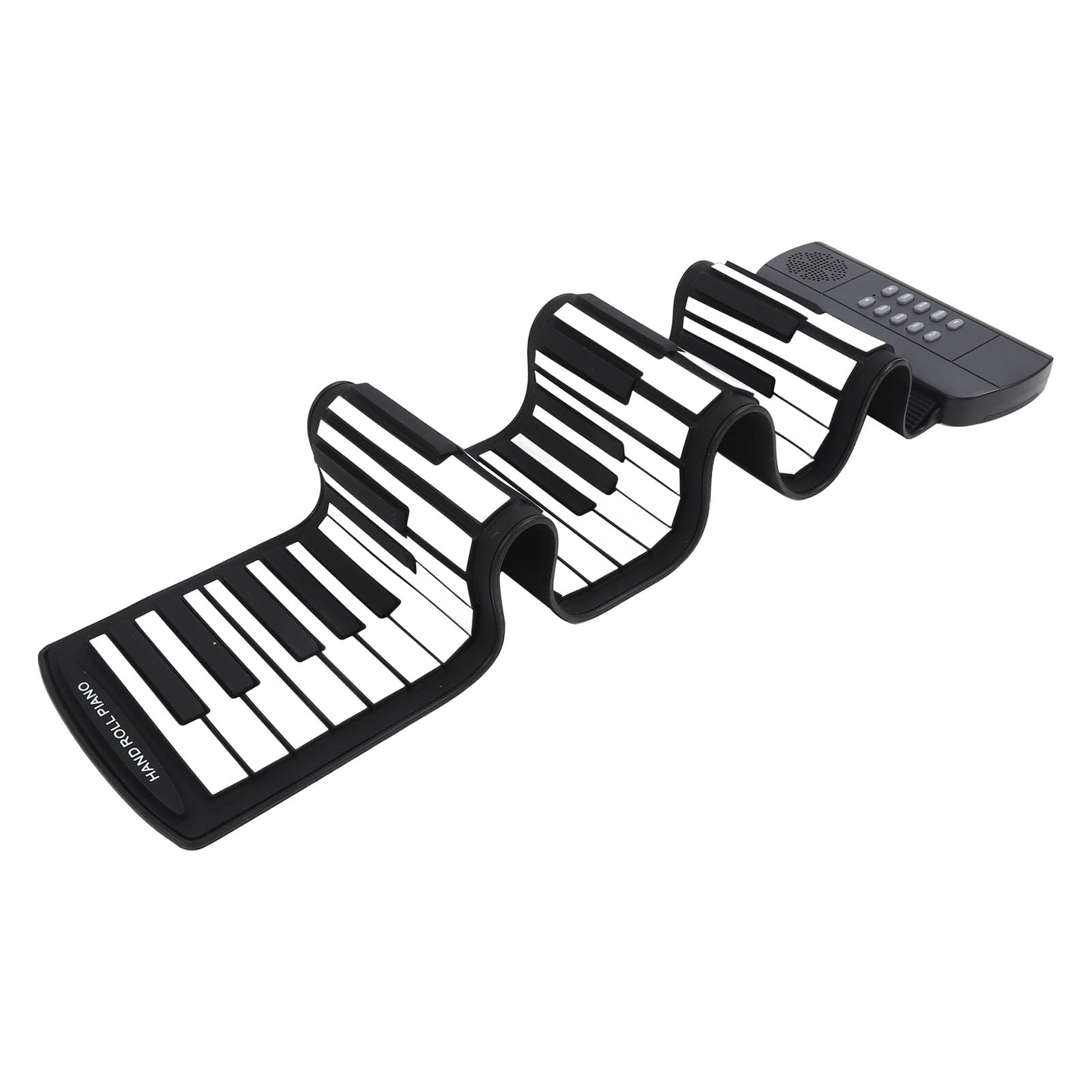 Pianoforte Roll Up 61 Tasti, Pianoforte Elettronico Portatile con Registrazione, Tastiera Pianoforte Roll Up Flessibile per Bambini Principianti, 16 Toni Diversi, 6 Brani Demo,