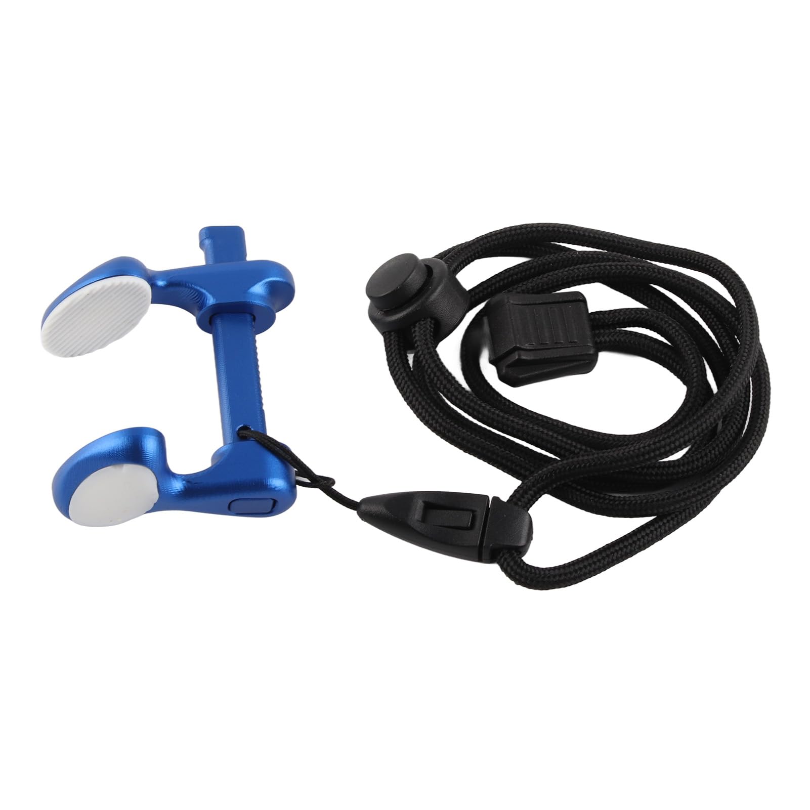 Alomejor Schwimmender Nasenstopfen, Tauch-Nasenklammer aus Aluminiumlegierung, Tauch-Nasenklammer mit Lanyard-Nasenklammern (Blue)