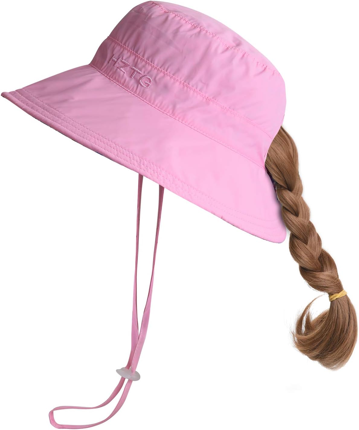 Amazon.com: Kid's Girl's Wide Brim Bucket Sun Hat UV50+ Protection ...