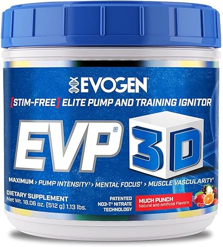 Evogen EVP-3D Bomba de encendido extremo para preentrenamiento, nitrato de arginina, citrulina, beta-alanina, melena de leones (Smashin' Passion