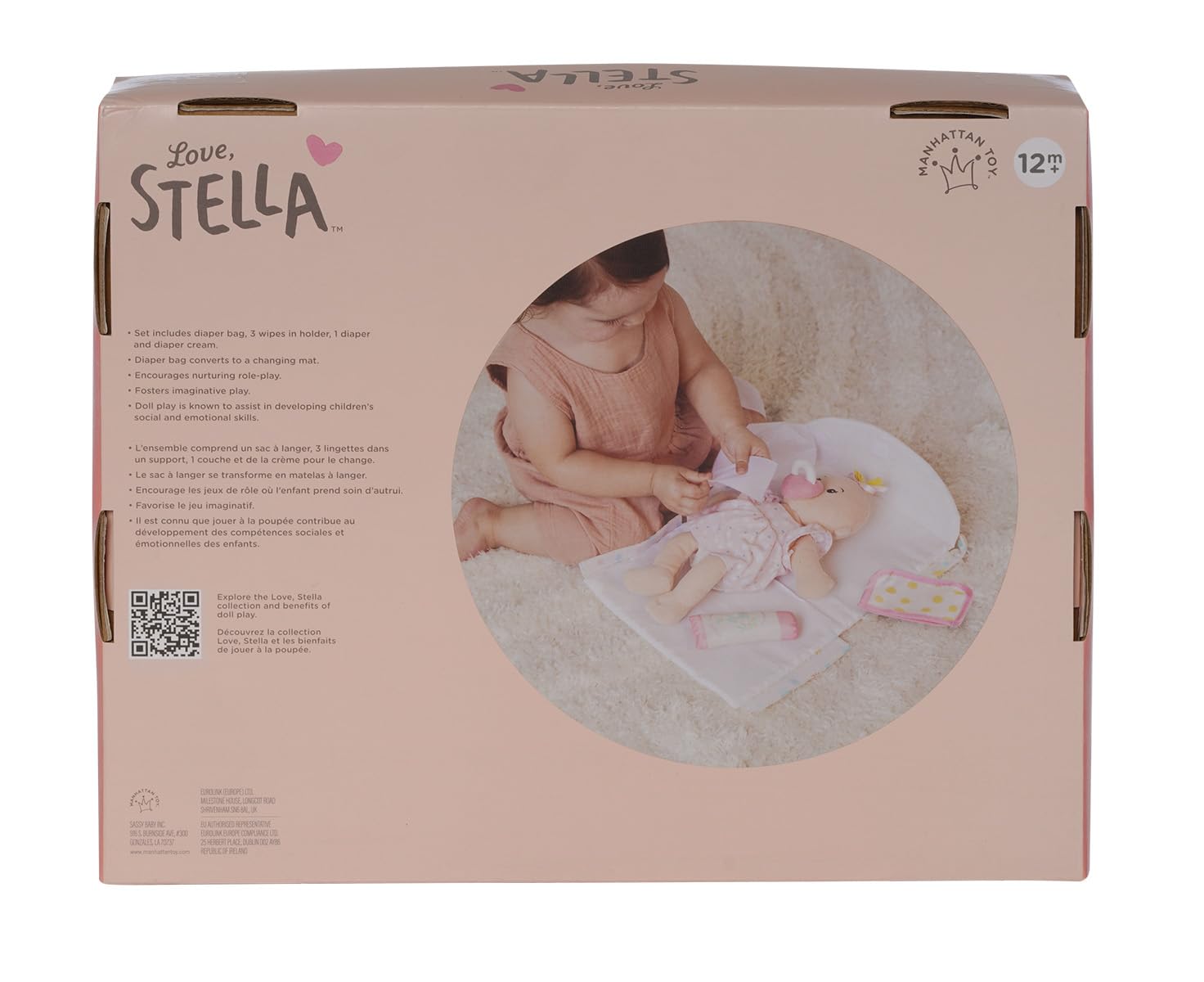 Manhattan Toy Stella Collection - Set di 11 pannolini per bambole, set da 30,48 cm e 38,1 cm