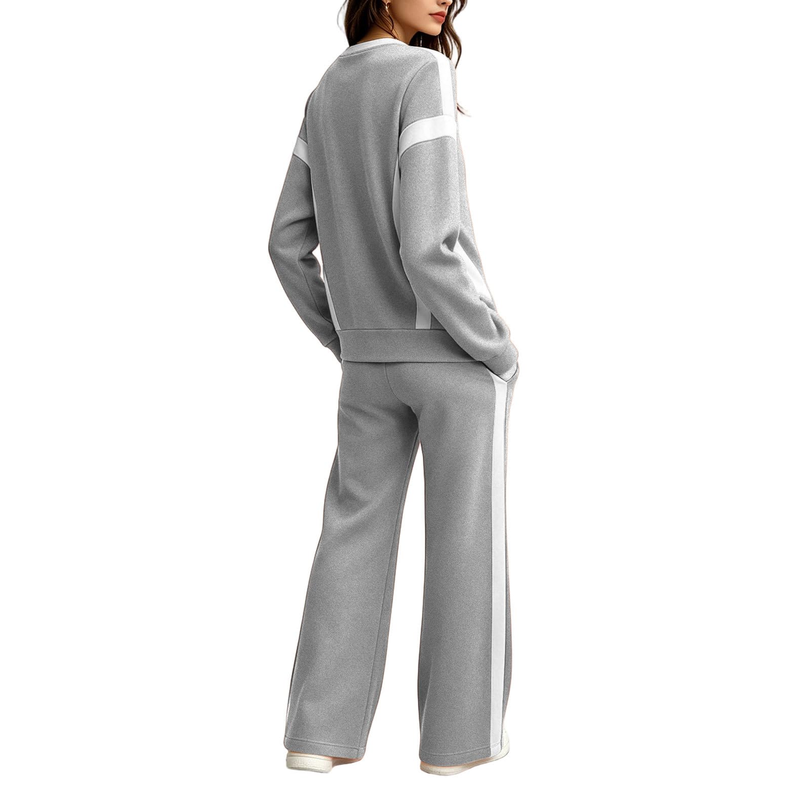 Completo Felpa Donna e Pantaloni Tuta Jogger Comfort Casual Coordinato
