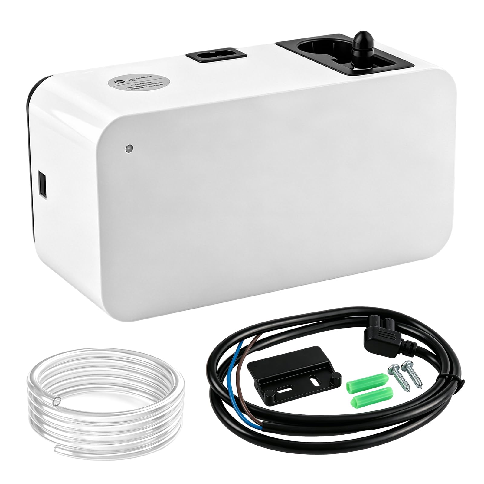 Pompa di Condensa Automatica,Silenziosa Pompa di Scarico Condizionatore con Serbatoio Acqua da 200ml,Tubo Flessibile da 5m,Portata 40 L/h,per Sistemi HVAC Deumidificatore Forno Condizionatore D'aria