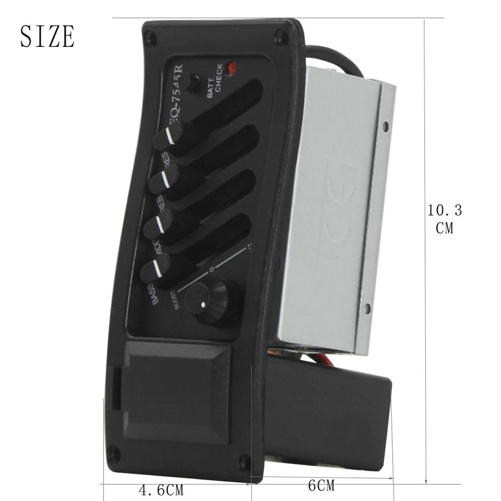 Pickup Per Chitarra Pickup Per Chitarra Acustica Classica A 4/5 Bande Equalizzatore Preamplificatore Accessori Per Strumenti Musicali Controllo Del Volume(4 Band EQ)