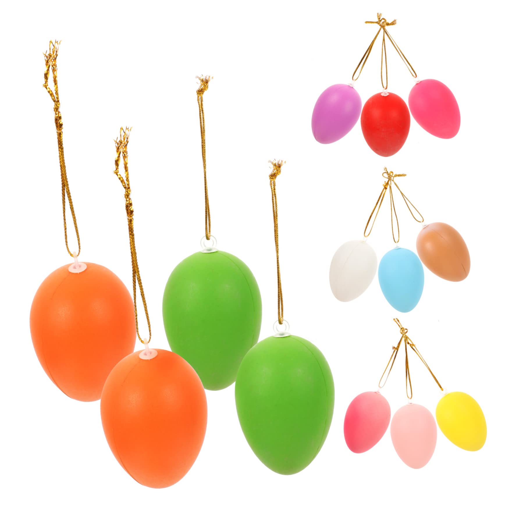 ABOOFAN 72 Pz Uova Di Pasqua Decorativo in Schiuma Giocattolo Per Bambini Mini Giocattoli Per Bambini Ornamenti Appesi All' Di Pasqua Plastica Gesù Bambino Uova Giocattolo