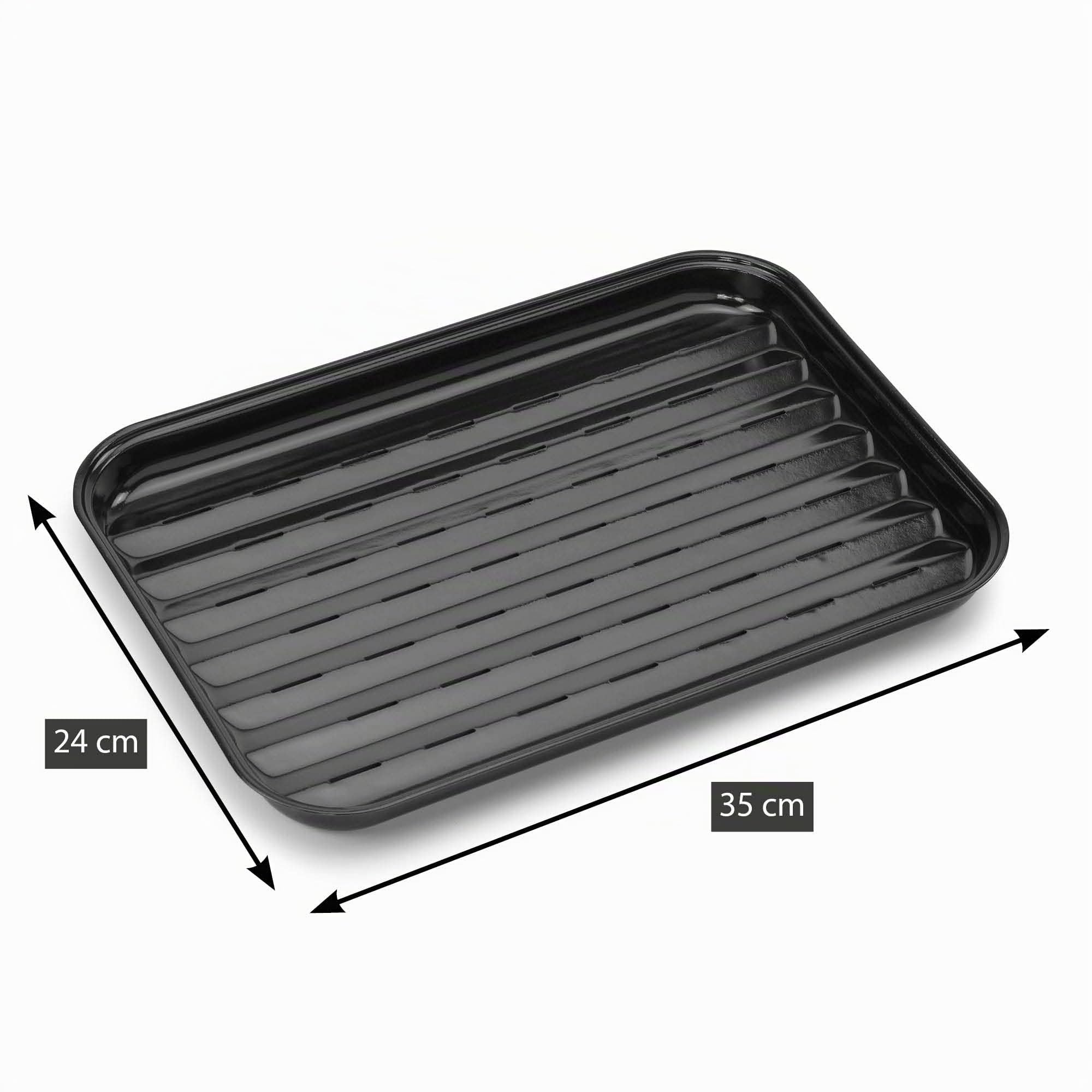 Barbecook Plateau à griller réutilisable en émail 34.5x23cm accessoire barbecue