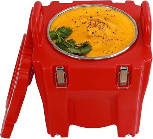 FORCOOK Calentadores de sopa, suministros de catering comerciales de 8 galones, caja caliente para almacenamiento de alimentos, caja caliente,