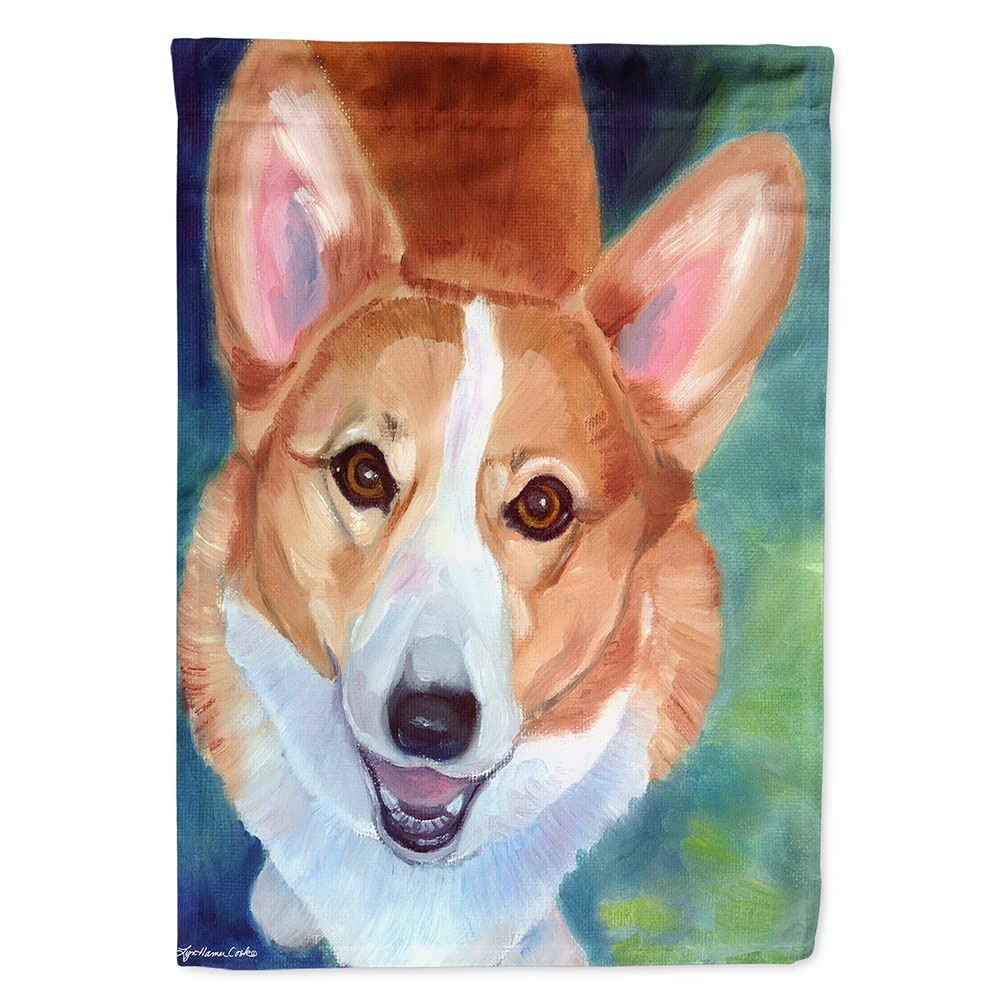 Corgi Norton Drapeau sur Toile Caroline's Treasures 7299 CHF résistant pour décoration extérieure