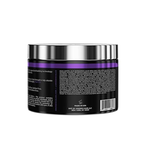 Miniatura 7 de XMONDO Color Super Purple Depositing Mask y tinte morado semipermanente, infundido con tecnología Bond Booster y ácido hialurónico para nutrición,