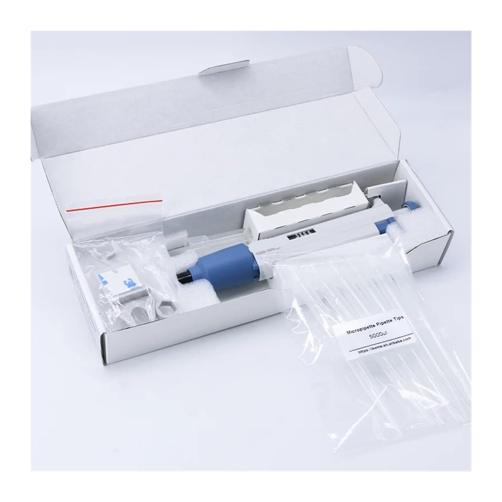 Pipeta, 100:1000ul Mikropipeta Dozownik Próbek Cyfrowy Jednokanałowy Regulowany Laboratoryjny Pistolet Pipetowy