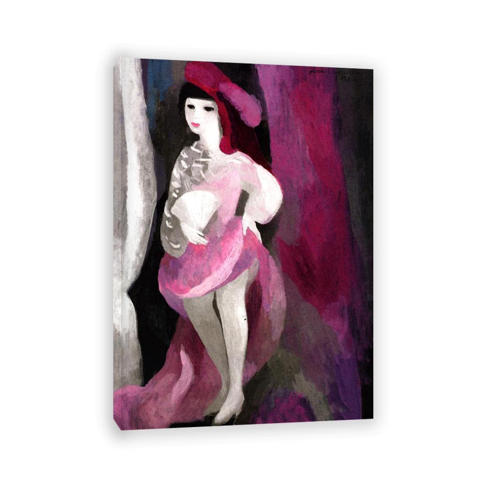 enmarcado-Cuadro Famosos di Marie Laurencin.Reproducciones de pinturas en lienzo Carteles e impresiones.arte de paredEsther, la paje' 30x42cm(12x17in)