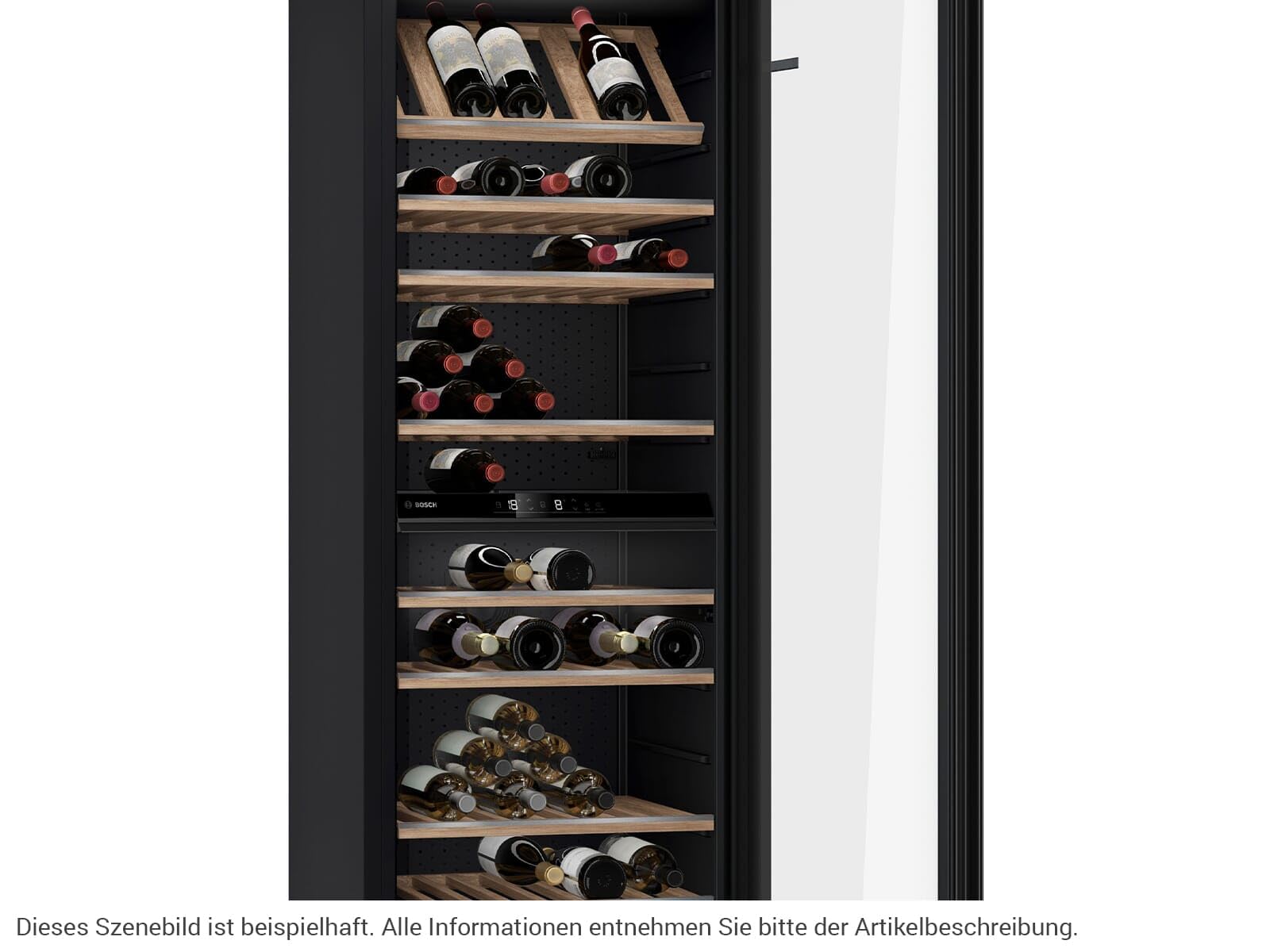 Bosch Serie 6 KWK36ABGA Weinkühlschrank 199 Flaschen 405 L 186 x 60 cm 5-20 °C zwei Temperaturzonen LED