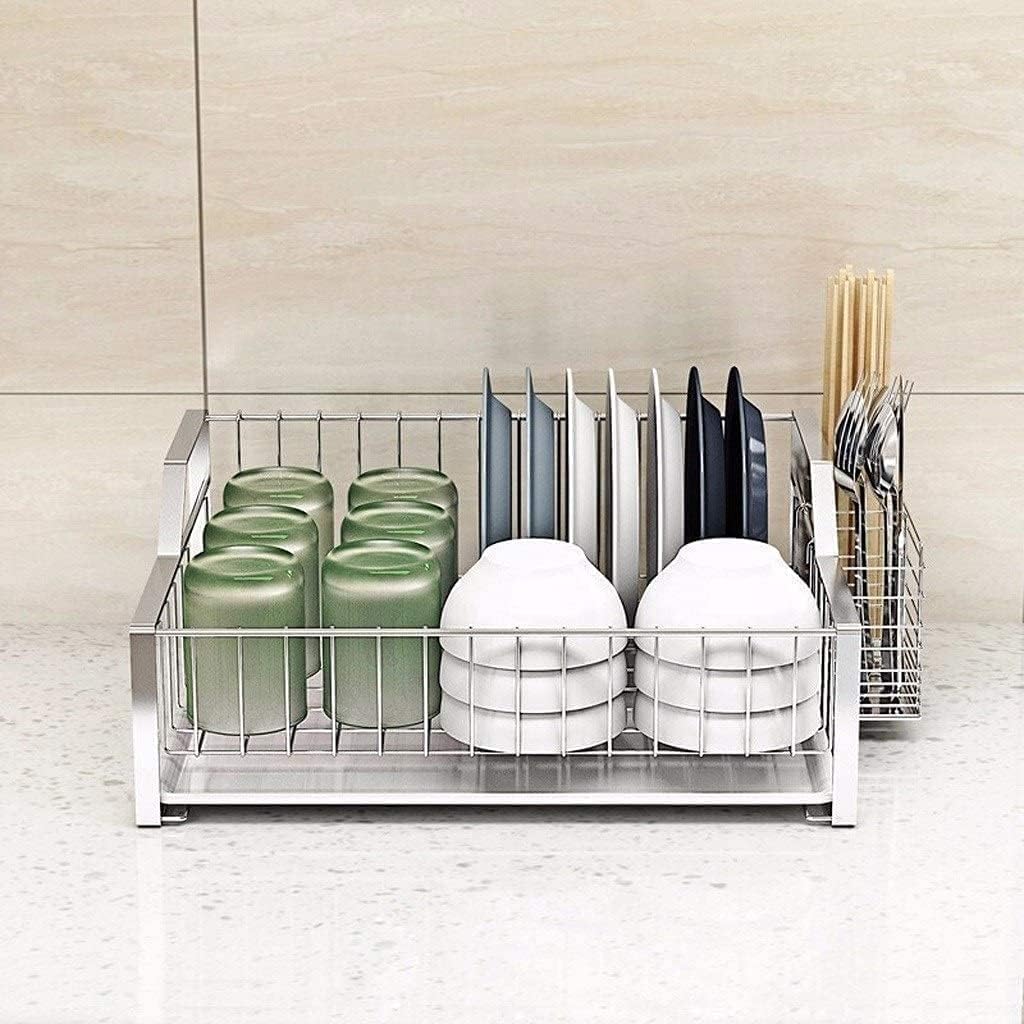 Dish Drying Rack Tableware Holder 304 Stainless Steel Dish Rack Countertop Drain Dish Rack Kitchen Rack Storage Supplies Dry Dish Rack Drying Rack Drying Rack Kitchen