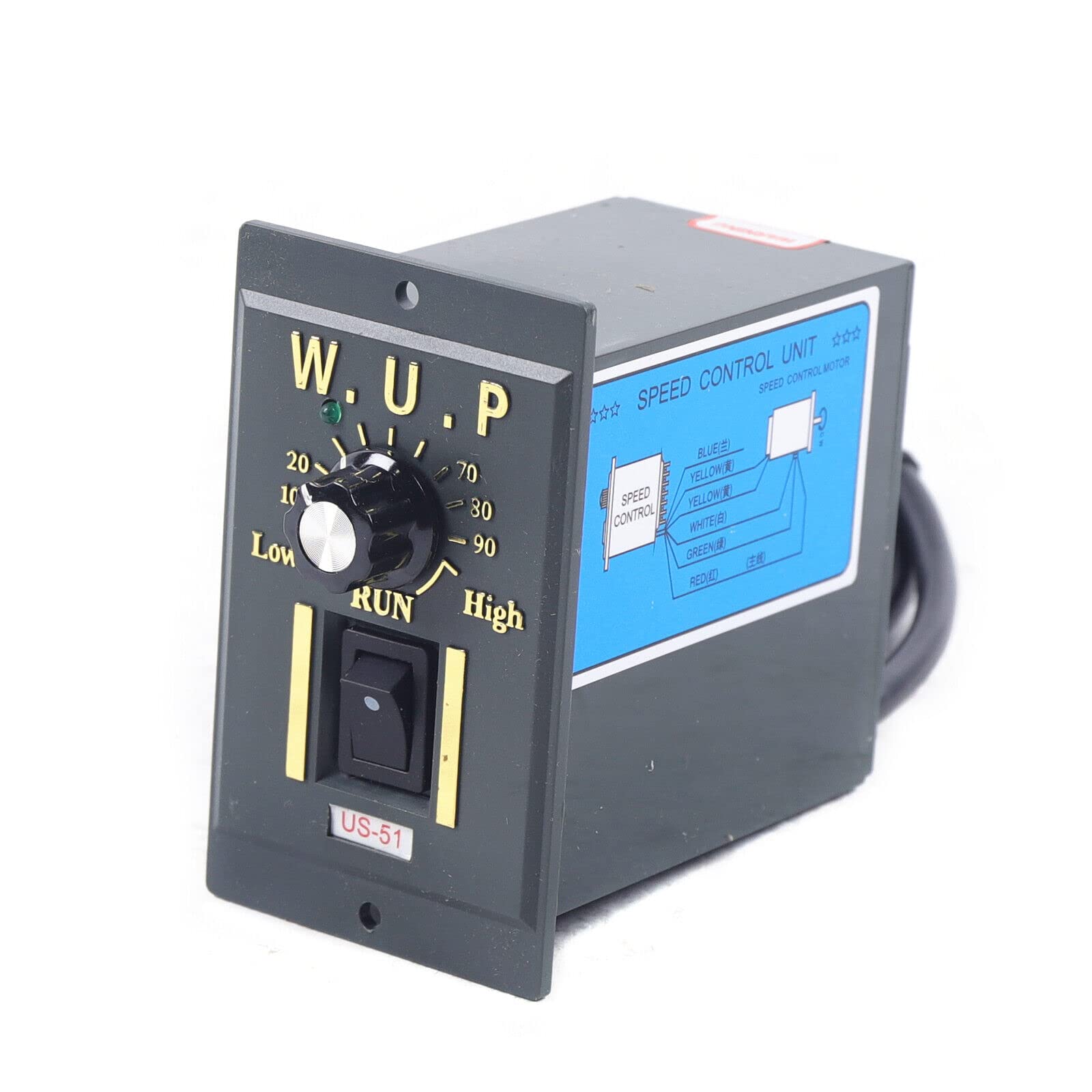 AC Getriebemotor Hohe Drehmomente Einstellbarer Getriebemotoren, Elektromotor Getriebemotor mit Drehzahlregler 5K 220V 90W