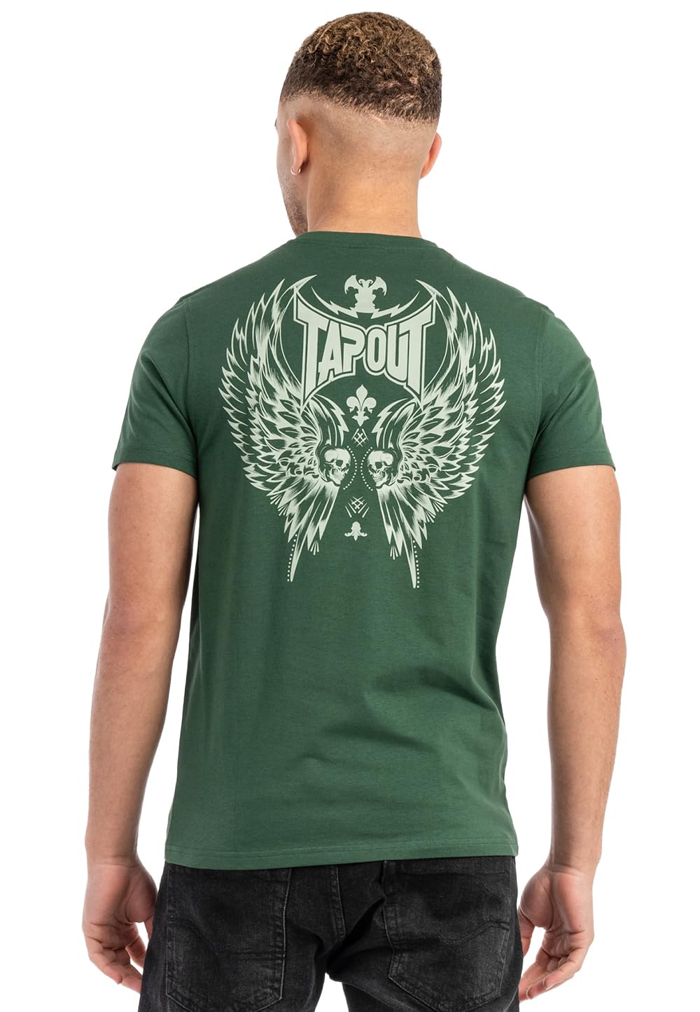 Tapout Men's Mask Tee T-Shirt, Green/Green, L