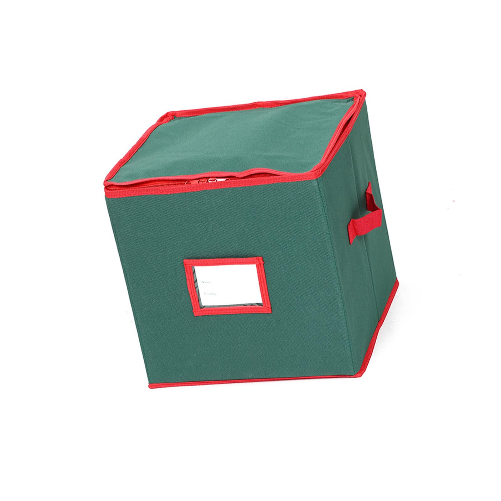 Snorvixre Foldable 64 Grids Storage Box Oxfords Fabric Construction Ideal for Christmas Light Arrangement Christmas Tree Accessories Storage Container