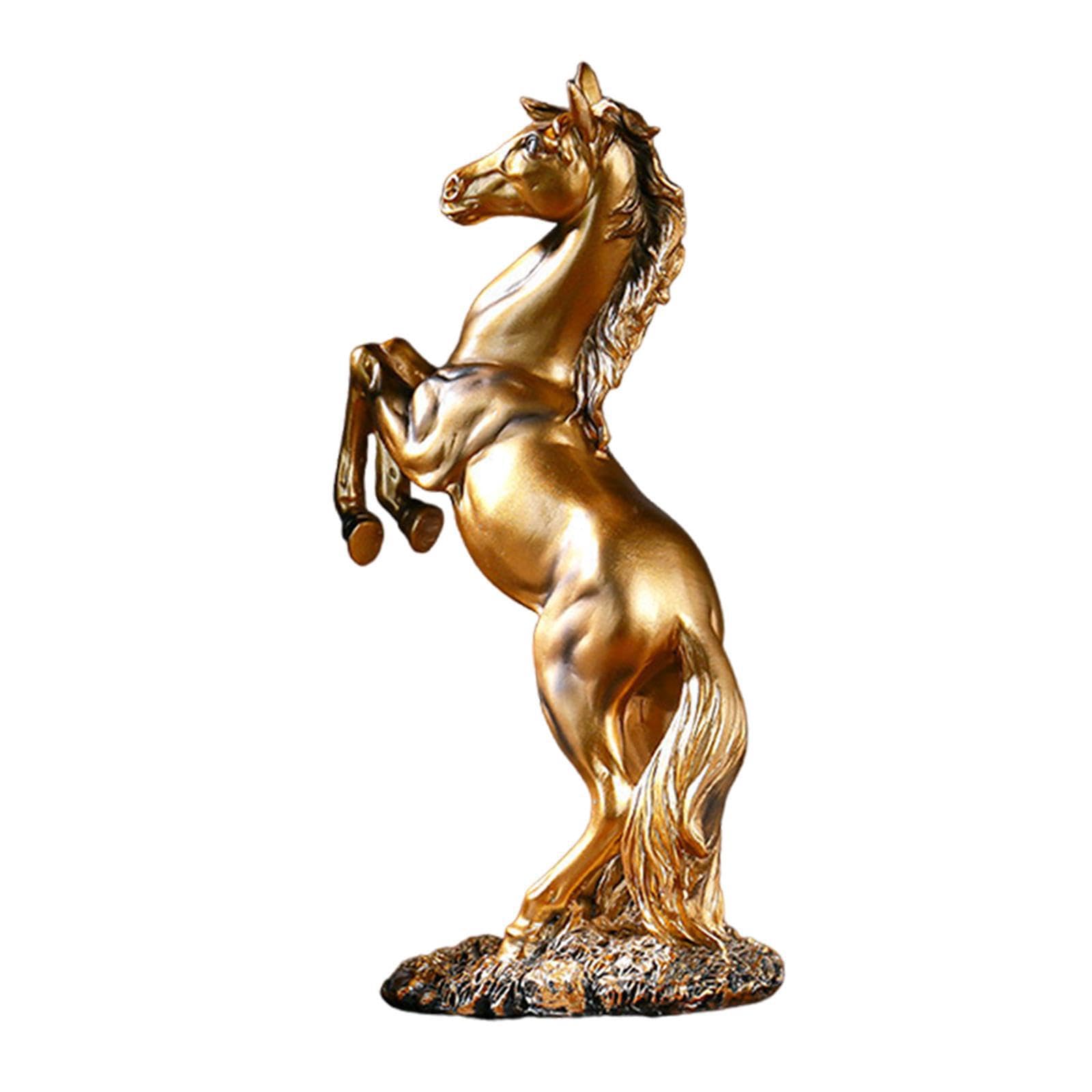 TWISAXC Resin Horse Statue Decor Sculpture Crafts Lovely Additions For Living Rooms Horse Figurine Ornament Animals Sculpture Crafts Nightstands Farmhouse