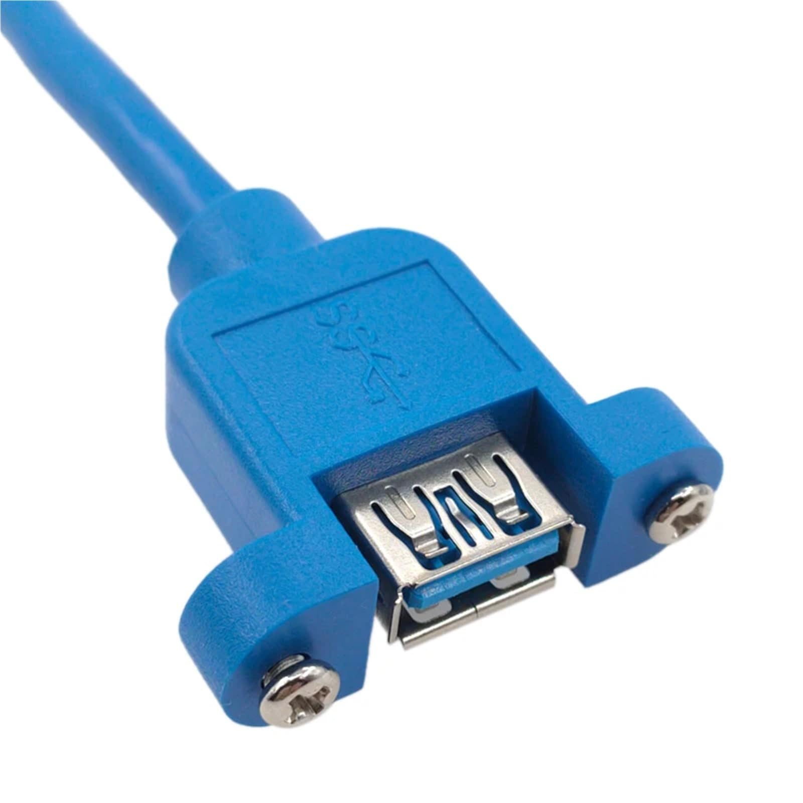 Cavo di prolunga USB 2.0 USB 3.0 da maschio a femmina, per sincronizzazione dati, senza viti, connettore per montaggio a pannello, 1 pezzo (USB 2.0 F-M, 1,5 m)