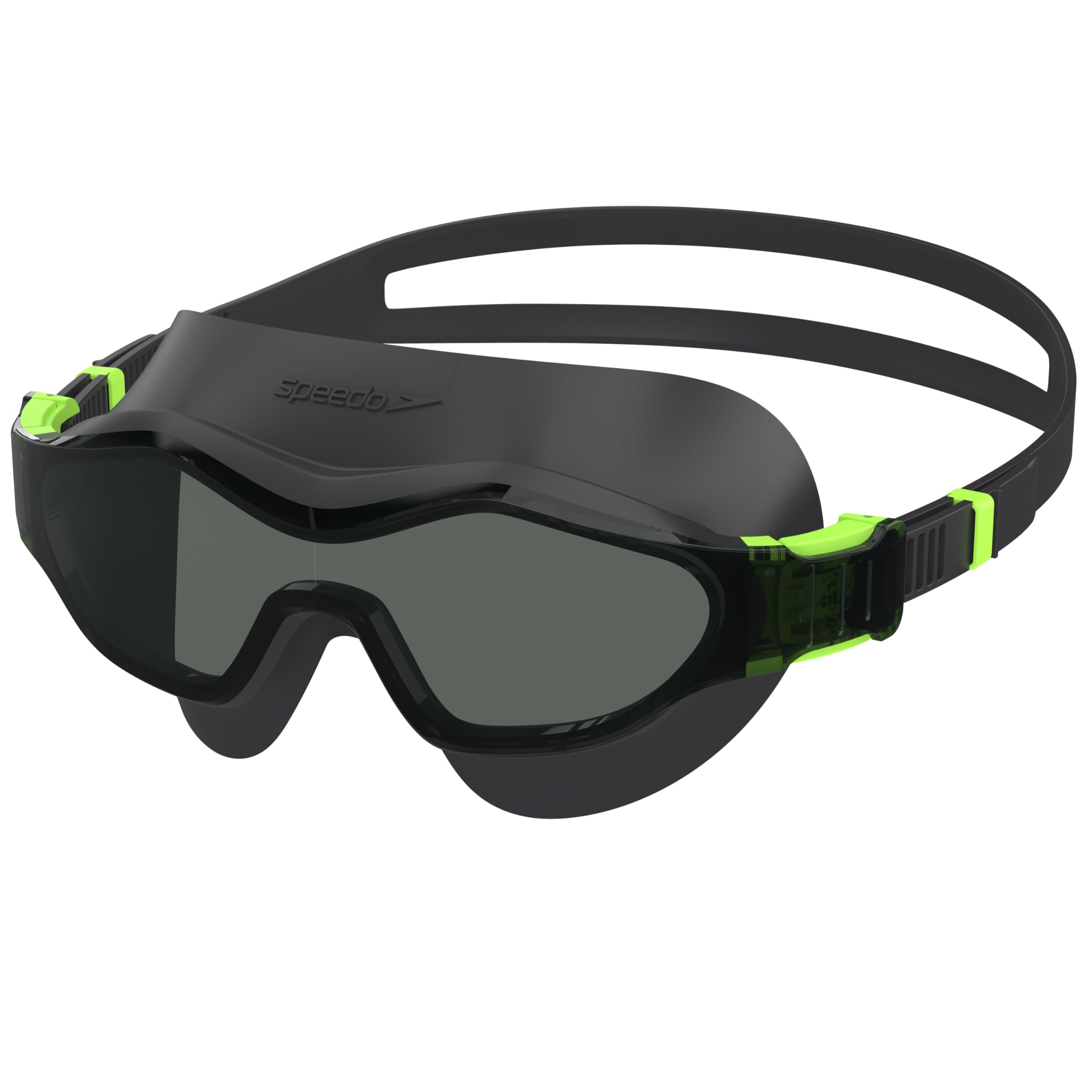 Speedo Unisex-Adult Hydrosity Swim Mask | Essentials | Dive | Swim | Leak-Free Goggles, BLACK, One Size