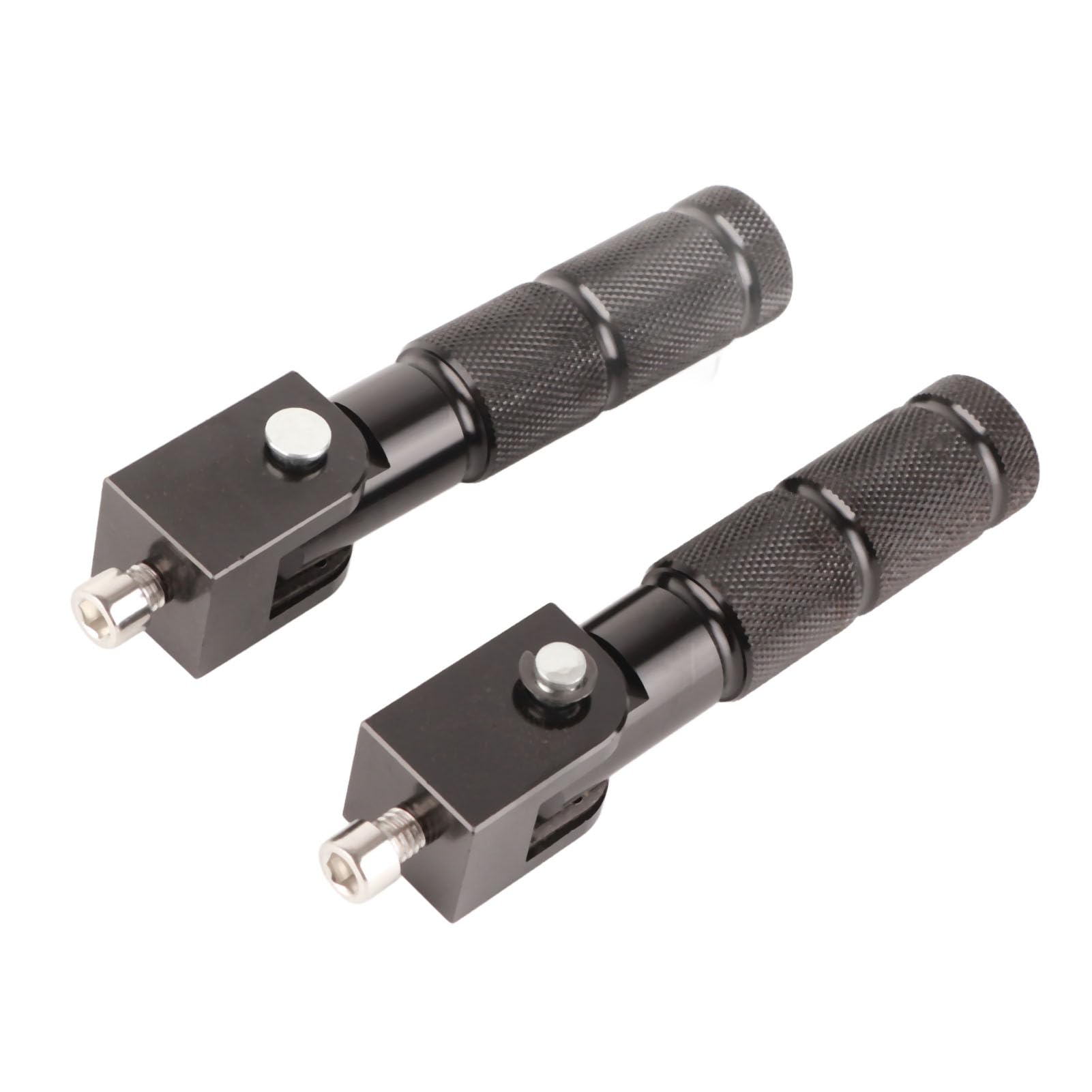 2 Stuks Passagiersvoetsteunen voor Motorfiets Opvouwbaar Voetpedaal M8 Antislip Aluminium Voetsteun Universeel Fietsen ATV UTV Go Kart (Blauw)-Atv Passagier Klauwvoet