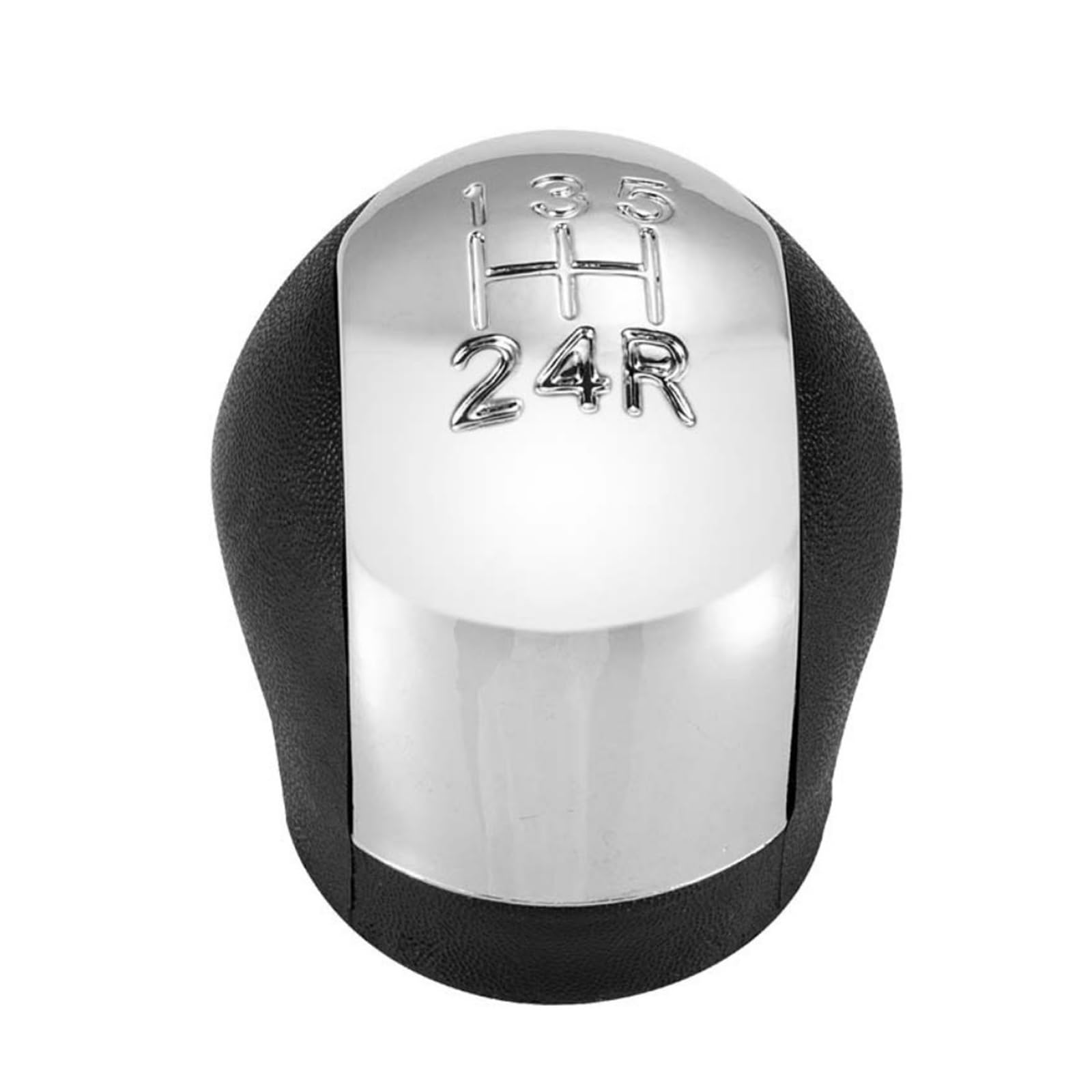Wylwsha 13524R Shift Gear Knob Cover For Opel For Vauxhall For Vectra C For Corsa For Astra 2002-2005 5/6 Speed Chrome Gear Shift Knob Lever Stick(13524R)