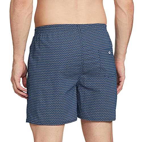 Image of Longies Pure Cotton Mens Boxers Pack of 3 Regular Shorts (LGBOXPO3V003 Navy,Blue,Green Tr3353 S)