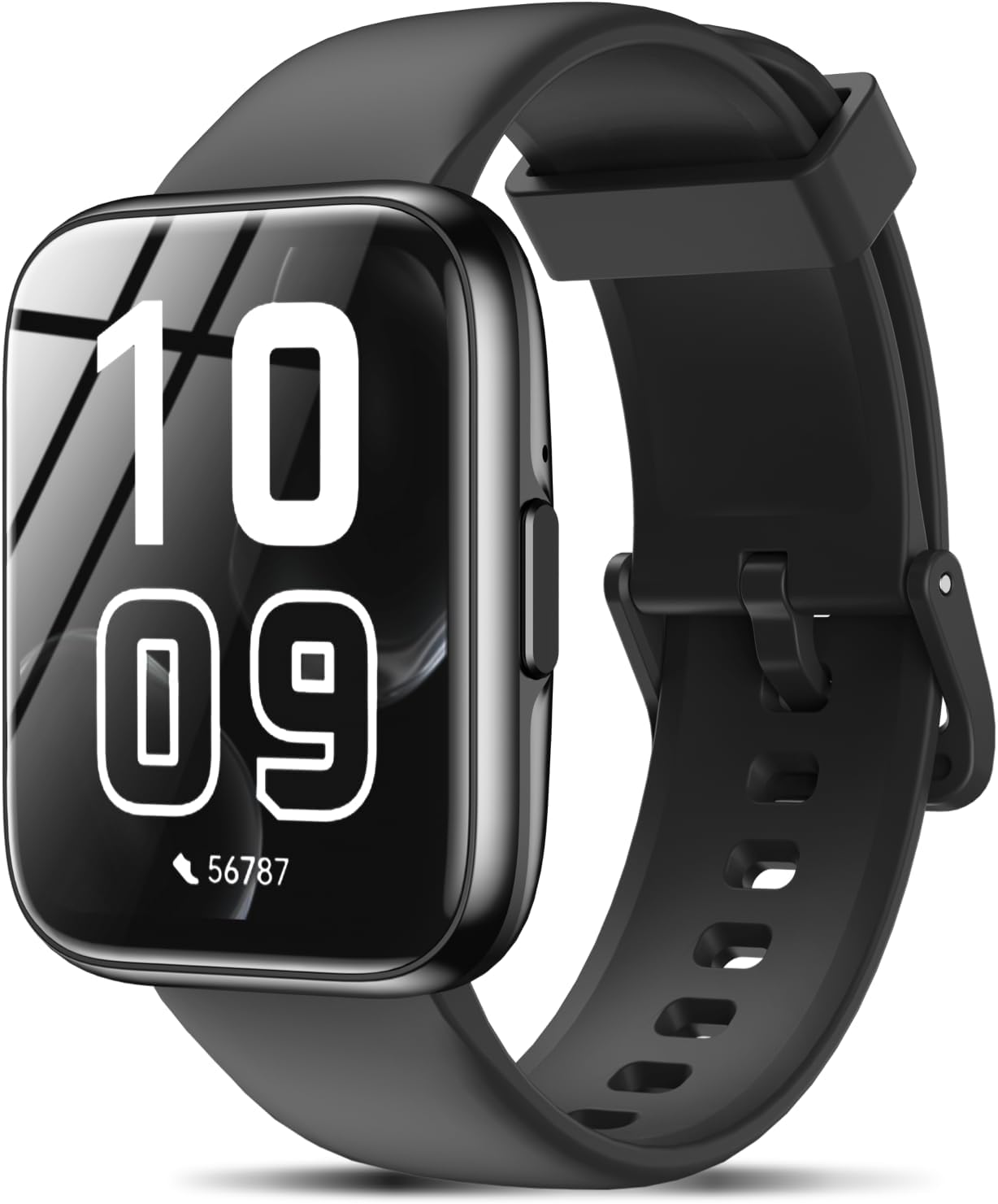 Smart Watches for Men Women - 1.83" HD 2025 Fitness Tracker with 100 Sports Modes, Heart Rate/Sleep Monitor, IP68 Waterproof, Bluetooth Call & Music Control for iPhone/Android Black