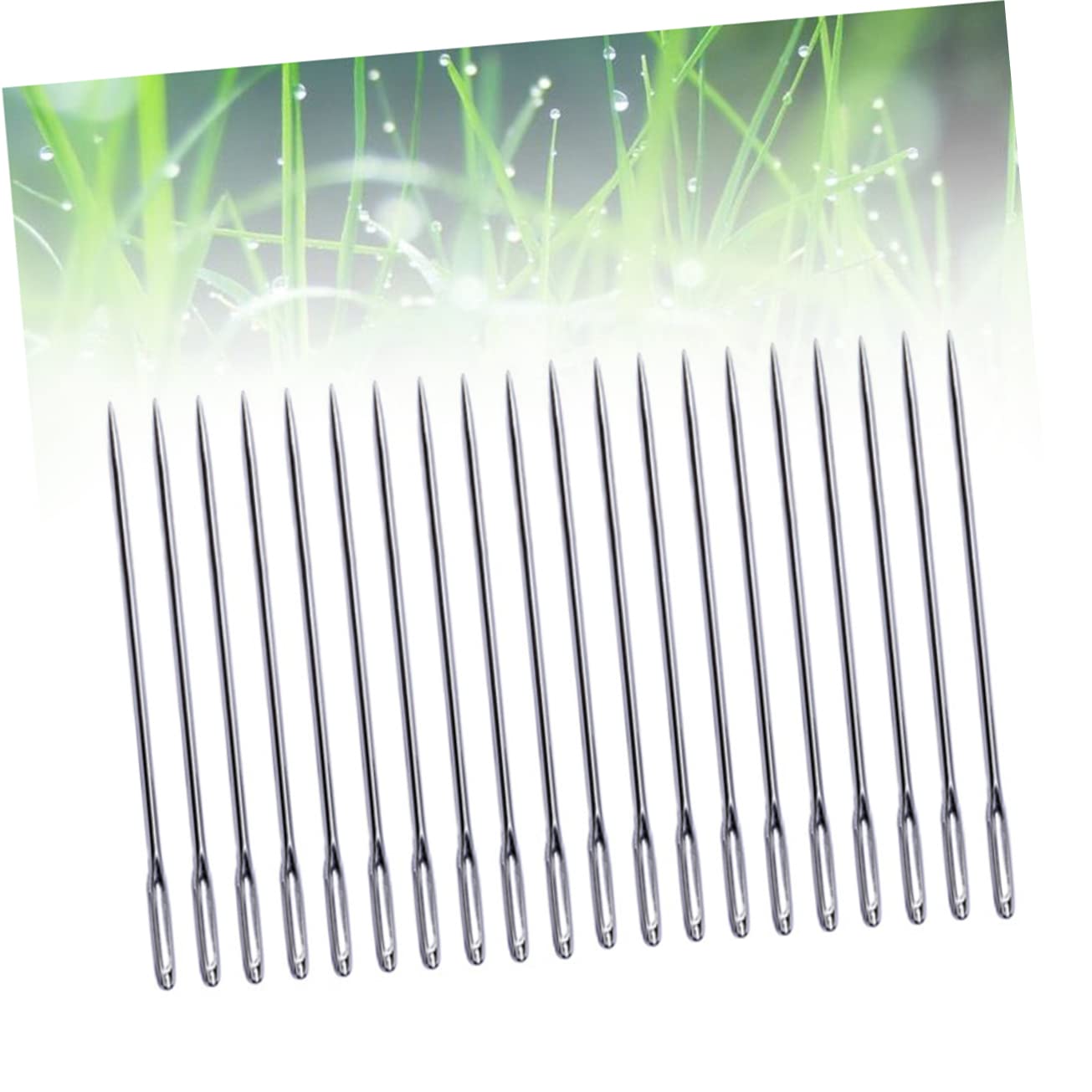 MOKKHNB Aguja de Coser de Ojo Grande 100 Piezas en Acero Inoxidable