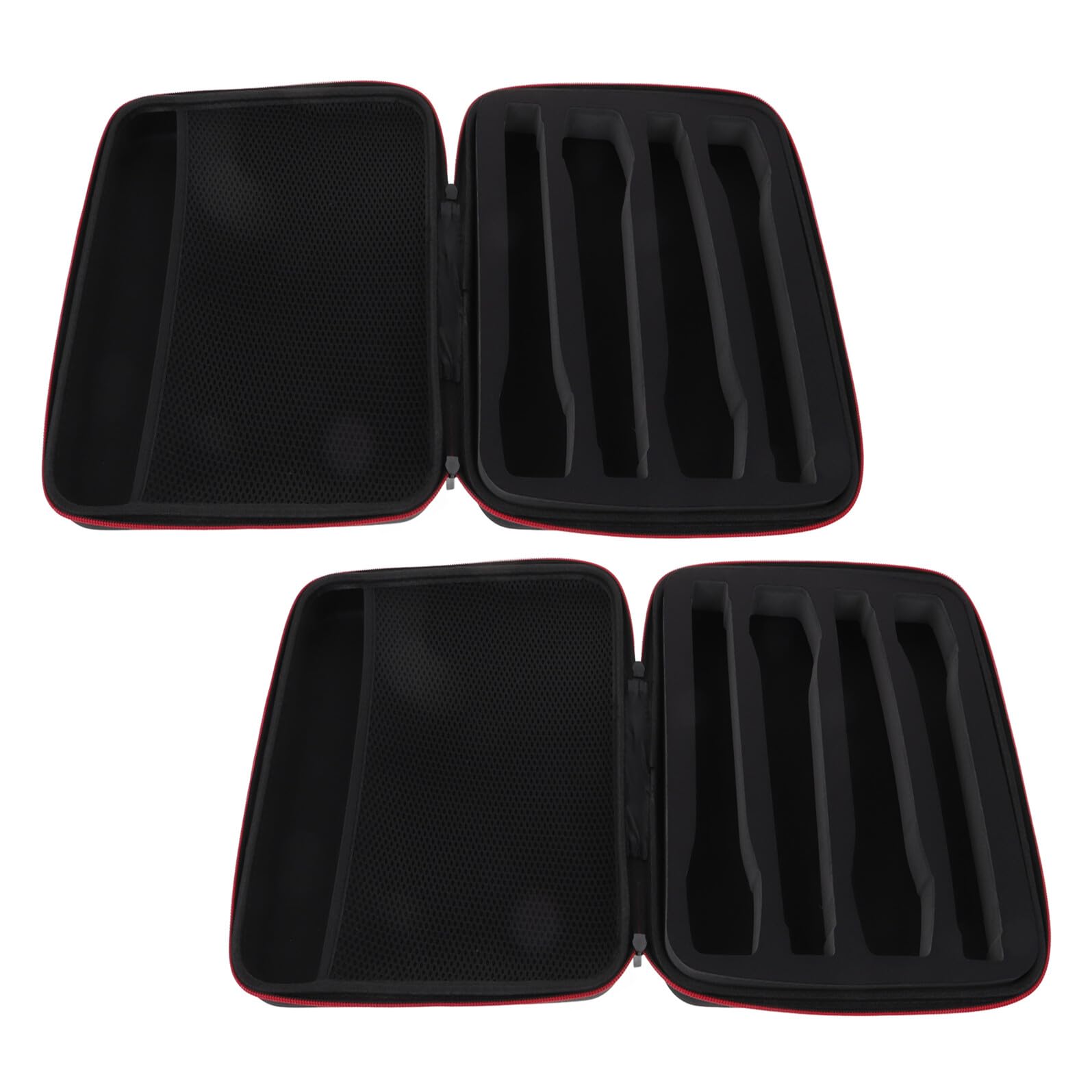 Custodia per Microfono Wireless Portatile 2 Pezzi Cerniera Organizer Imbottito per 4 Microfoni Borsa da Viaggio Leggera per Concerti All’Aperto e Spettacoli Live Protezione EVA