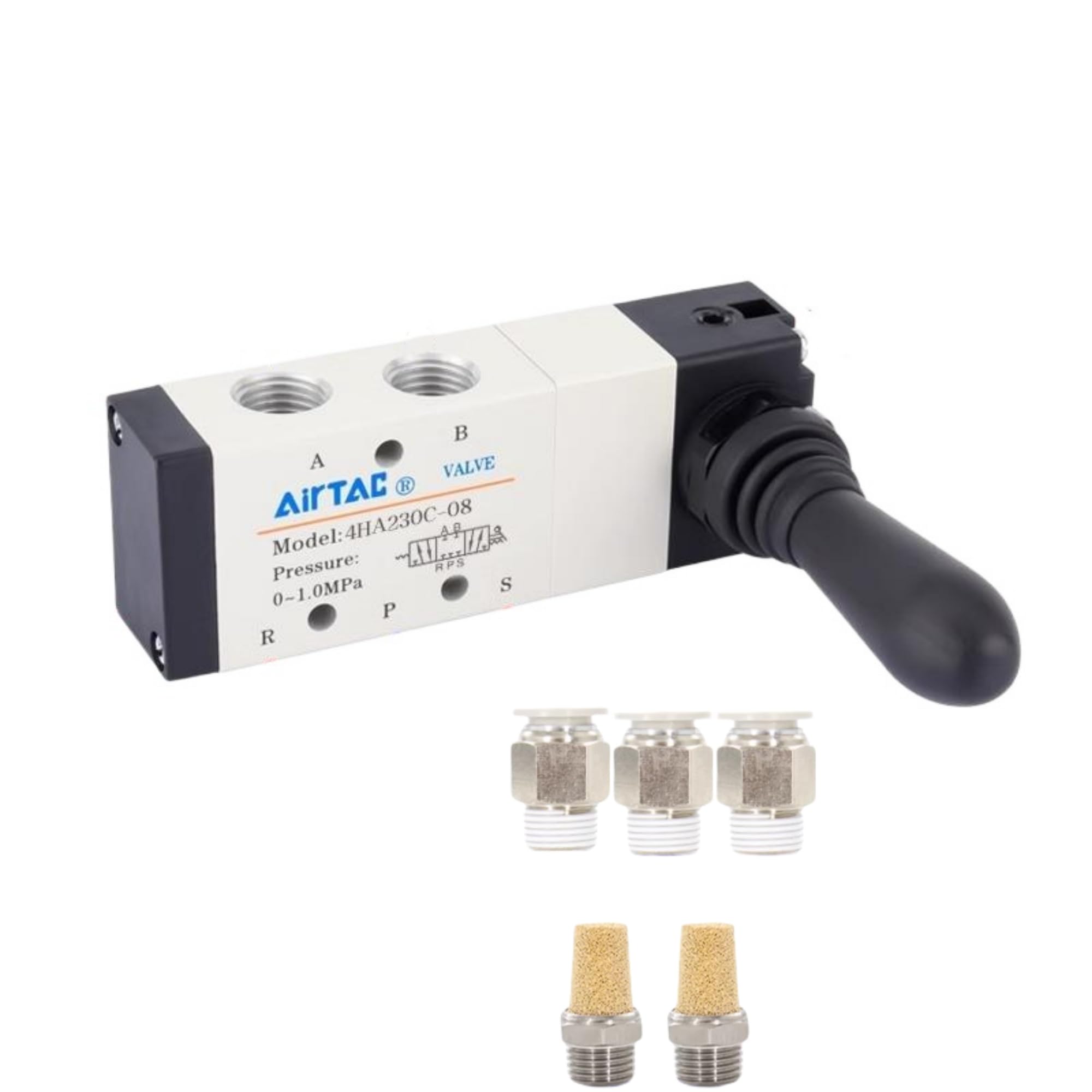 Hand Lever Valve AirTAC 4H210-08 1/4"PT 5/2 Way Manual Control Direct Acting Type Pneumatic Air — Amazon image 7