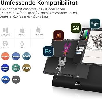 XPPen Deco Pro XLW Gen 2 tablet graficzny, cyfrowy tablet do