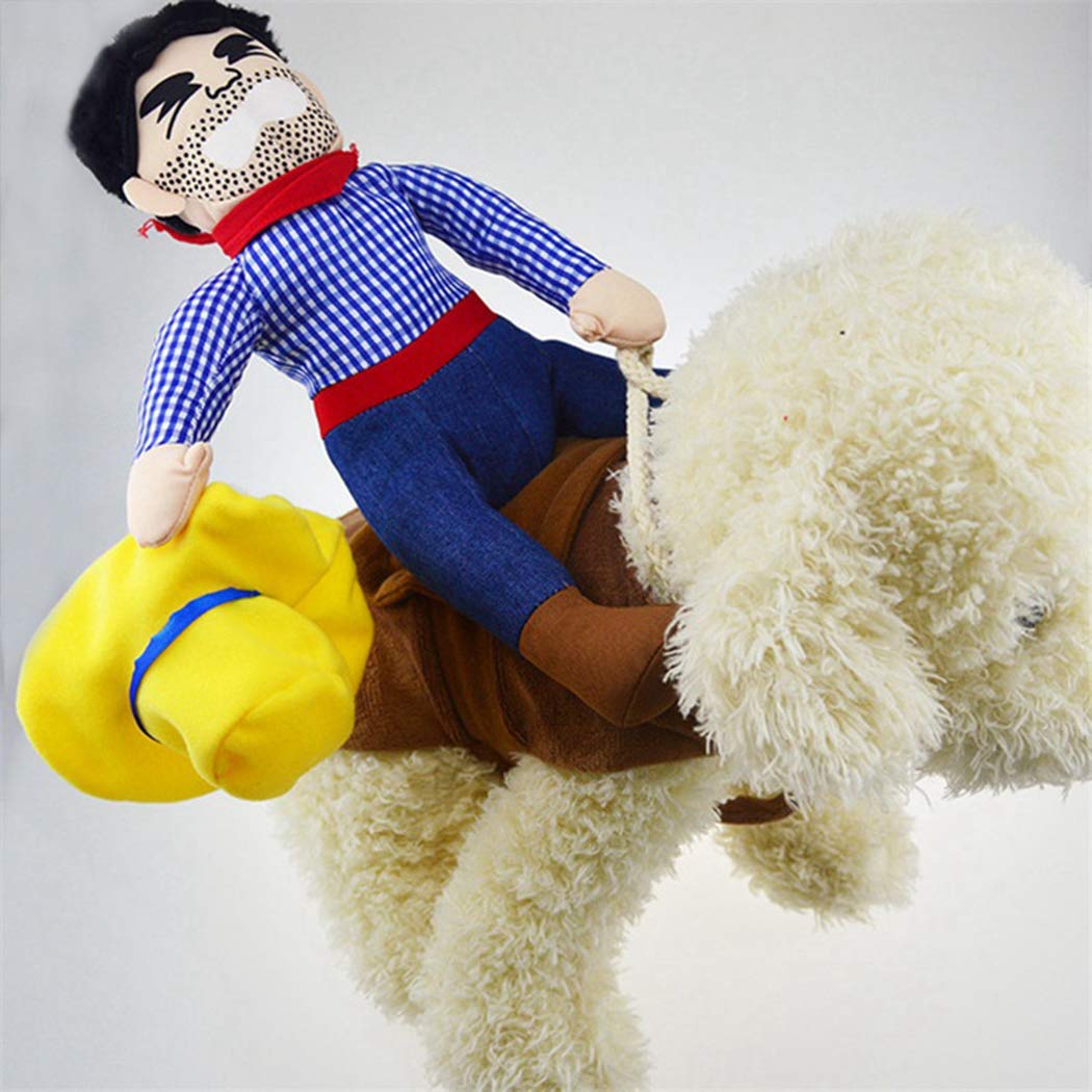 Costume Da Postino Per Cani E Gatti - Taglia M, Divertente Per Halloween E Natale, Morbido E Traspirante - Foto 9