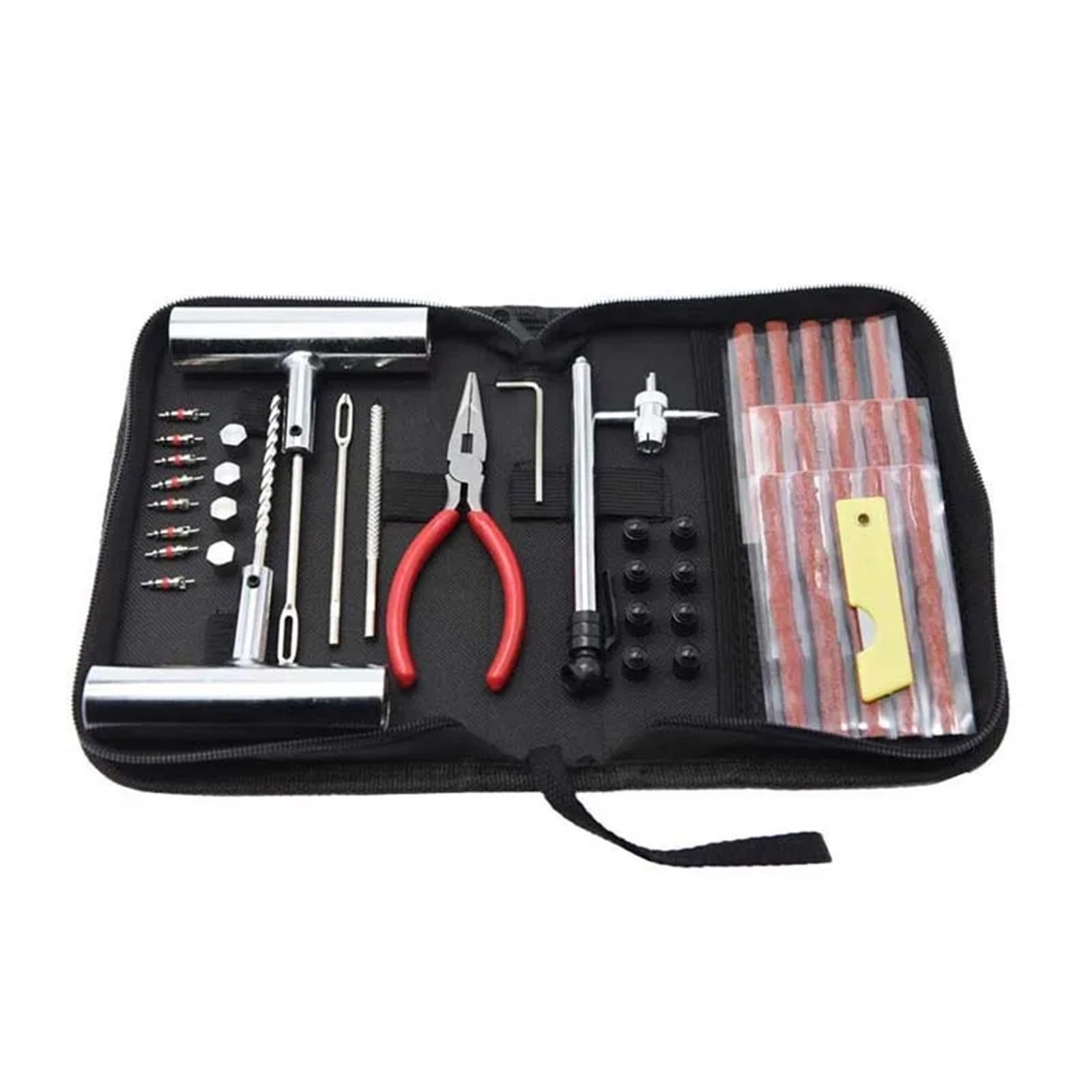 Genérico Kit De Reparación De Neumáticos De Bicicleta, Juego De Tapones For Pinchazos, 24/46/62 Piezas, Herramientas Portátiles De Mantenimiento De Parches De Neumáticos