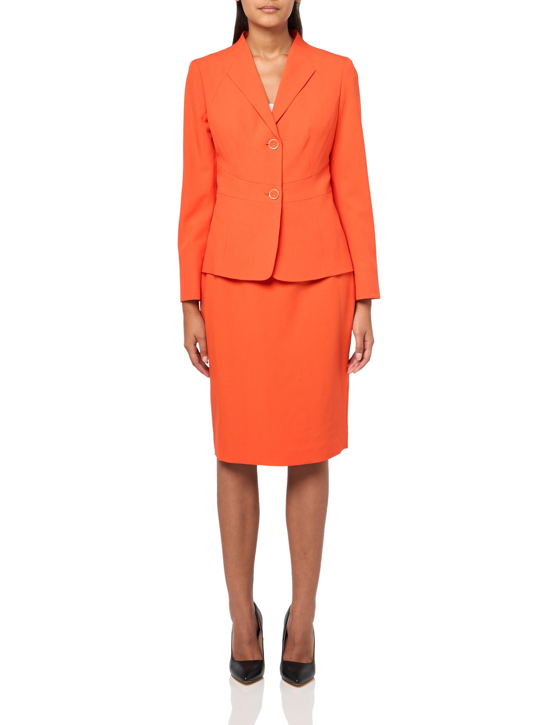 Le Suit Womens Jacket Skirt Suit